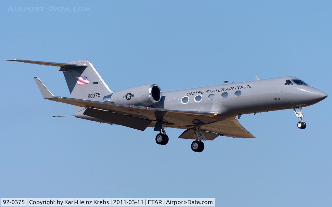 92-0375, 1992 Gulfstream Aerospace C-20H (Gulfstream III) C/N 1256, US Air Force