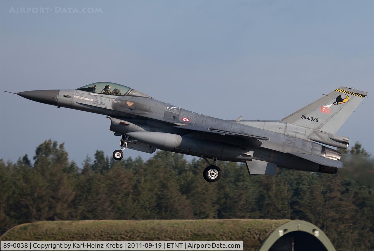 89-0038, 1989 General Dynamics F-16C Fighting Falcon C/N 4R-56, Turkey Air Force