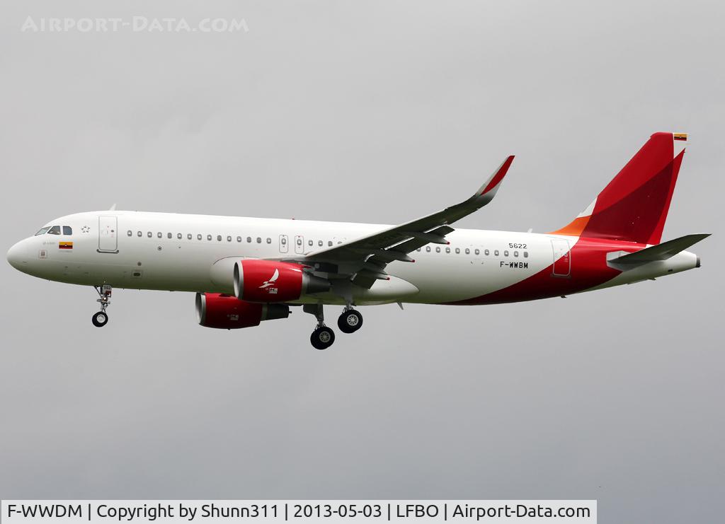 F-WWDM, 2013 Airbus A320-214 C/N 5622, C/n 5622 - To be N562AV in new Avianca c/s but without titles