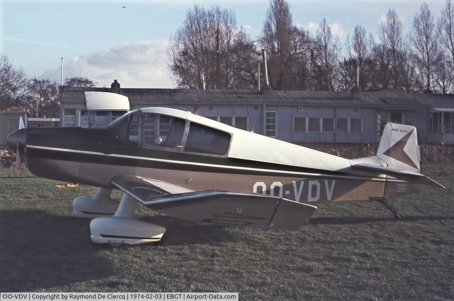 OO-VDV, 1961 CEA Jodel DR.1050 Ambassadeur C/N 46, Gent  3-2-74