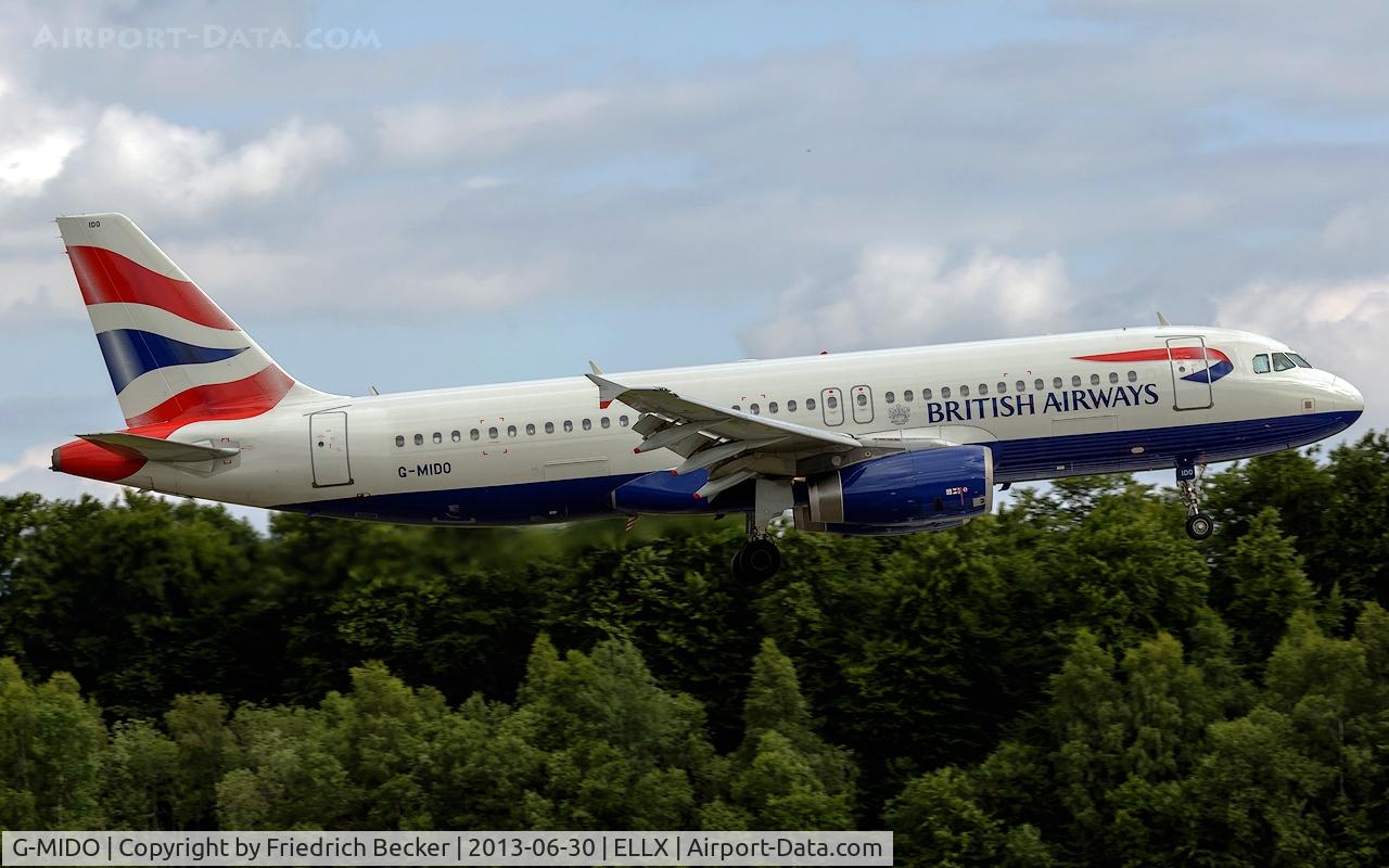 G-MIDO, 2002 Airbus A320-232 C/N 1987, on final RW24