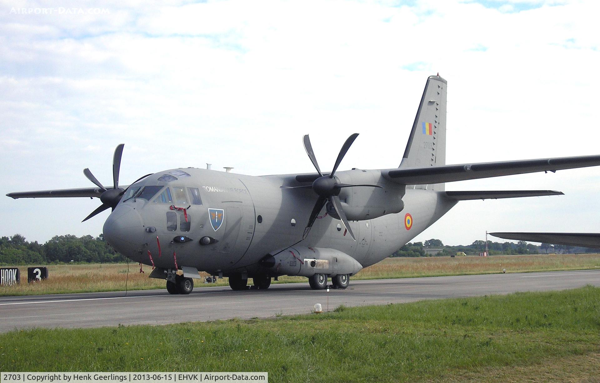 2703, 2008 Alenia HC-27J Spartan C/N 4148, Airforcedays , 14/15 June 2013 at Volkel AFB ; Romanian AF