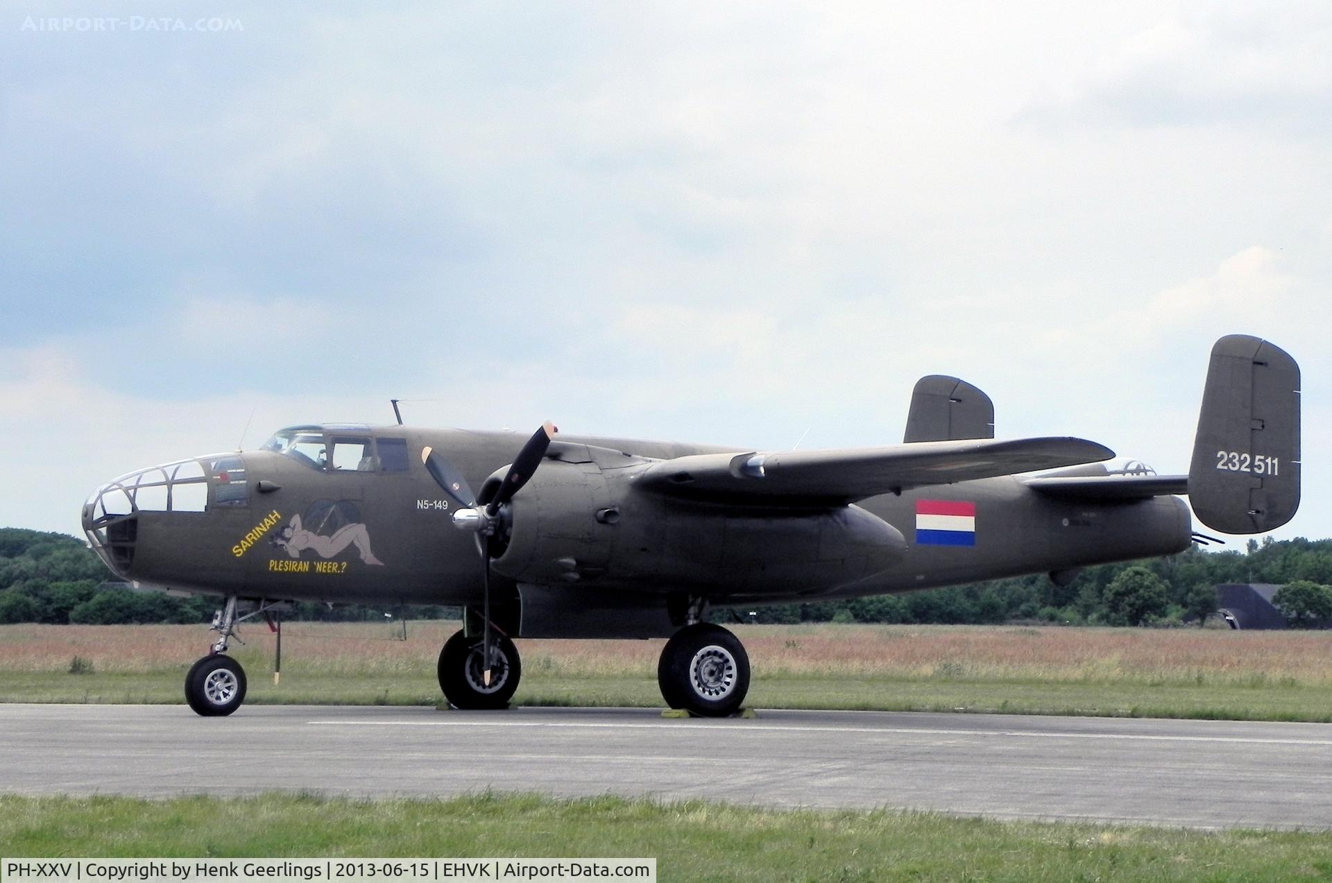 PH-XXV, 1944 North American B-25N Mitchell C/N 108-32782, Airforcedays , 14/15 June 2013 at Volkel AFB
