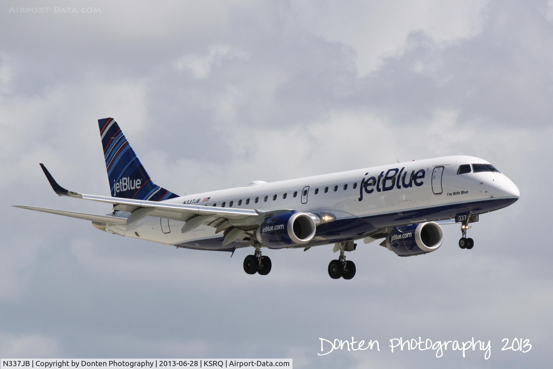 N337JB, Embraer ERJ-190-100 IGW 190AR C/N 19000473, JetBlue Flight 163 (N337JB) 