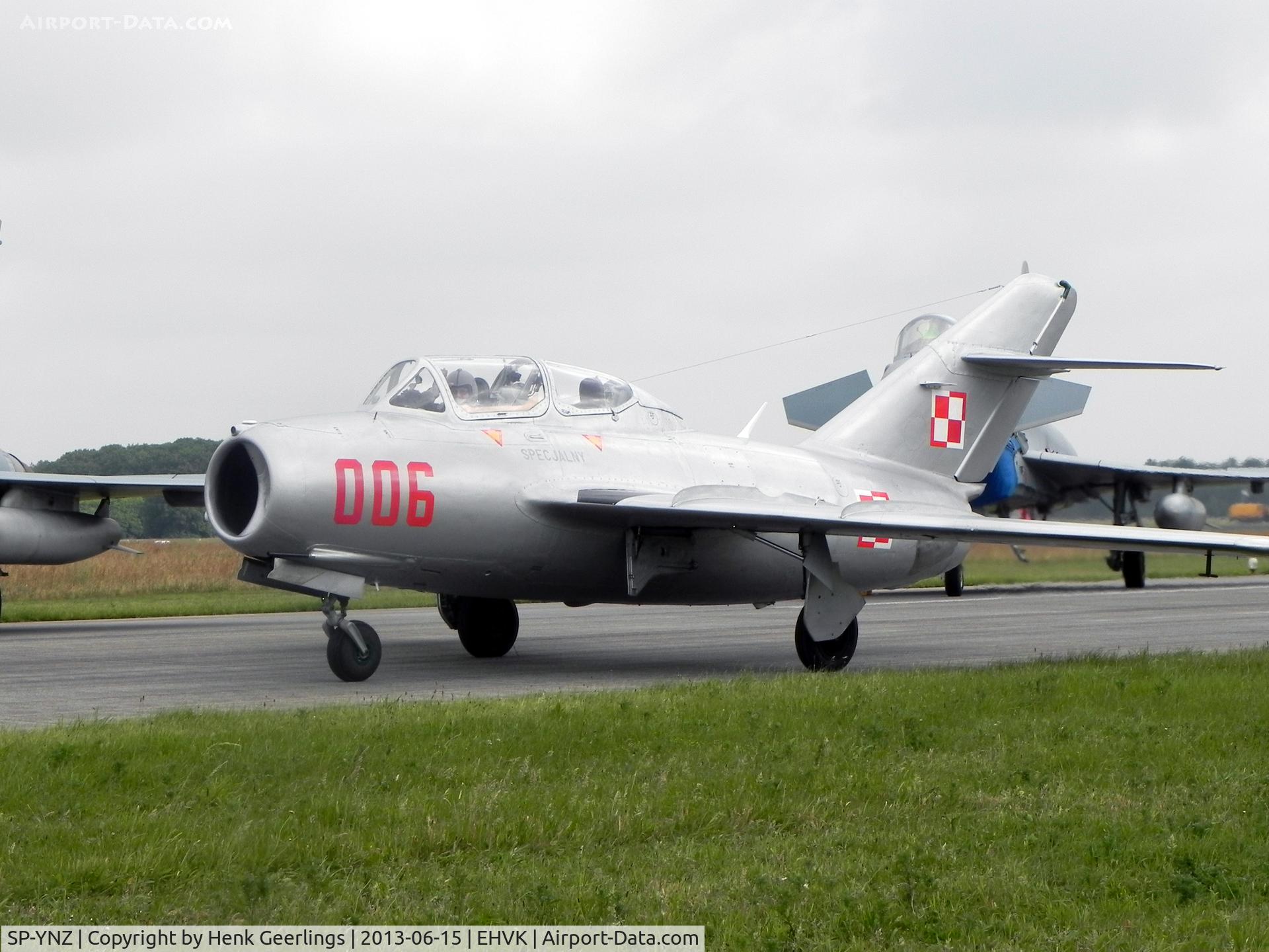 SP-YNZ, Mikoyan-Gurevich MiG-15UTI C/N 1A06006, Airforcedays , 14/15 June 2013 at Volkel AFB ;