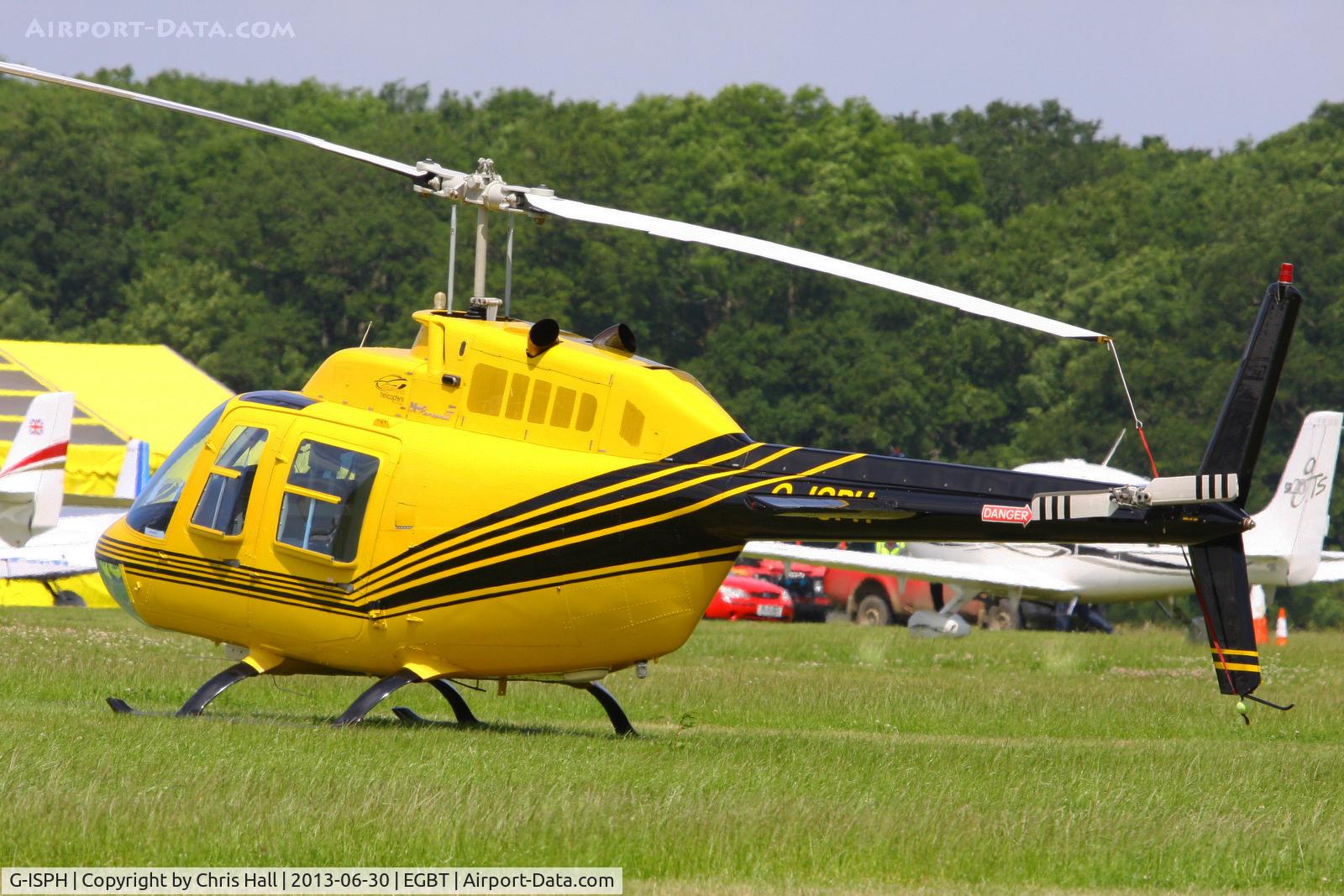 G-ISPH, 1992 Bell 206B JetRanger III C/N 4259, being used for ferrying race fans to the British F1 Grand Prix at Silverstone