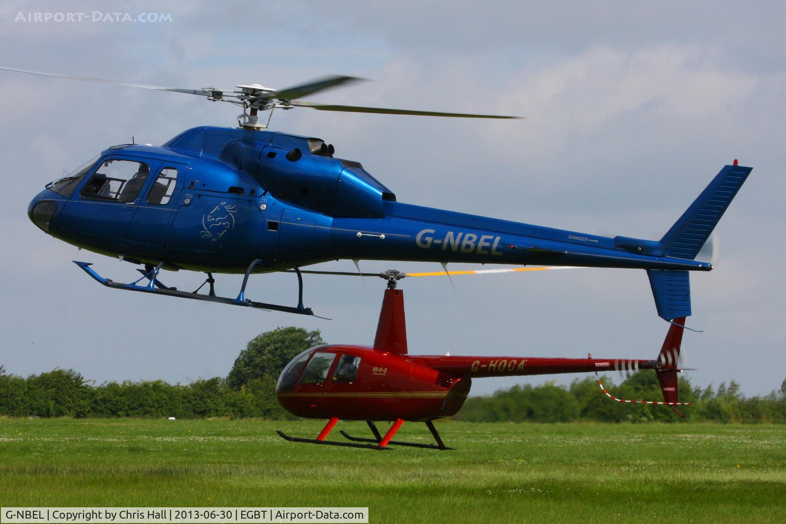 G-NBEL, 1983 Aerospatiale AS-355F-1 Ecureuil 2 C/N 5261, being used for ferrying race fans to the British F1 Grand Prix at Silverstone