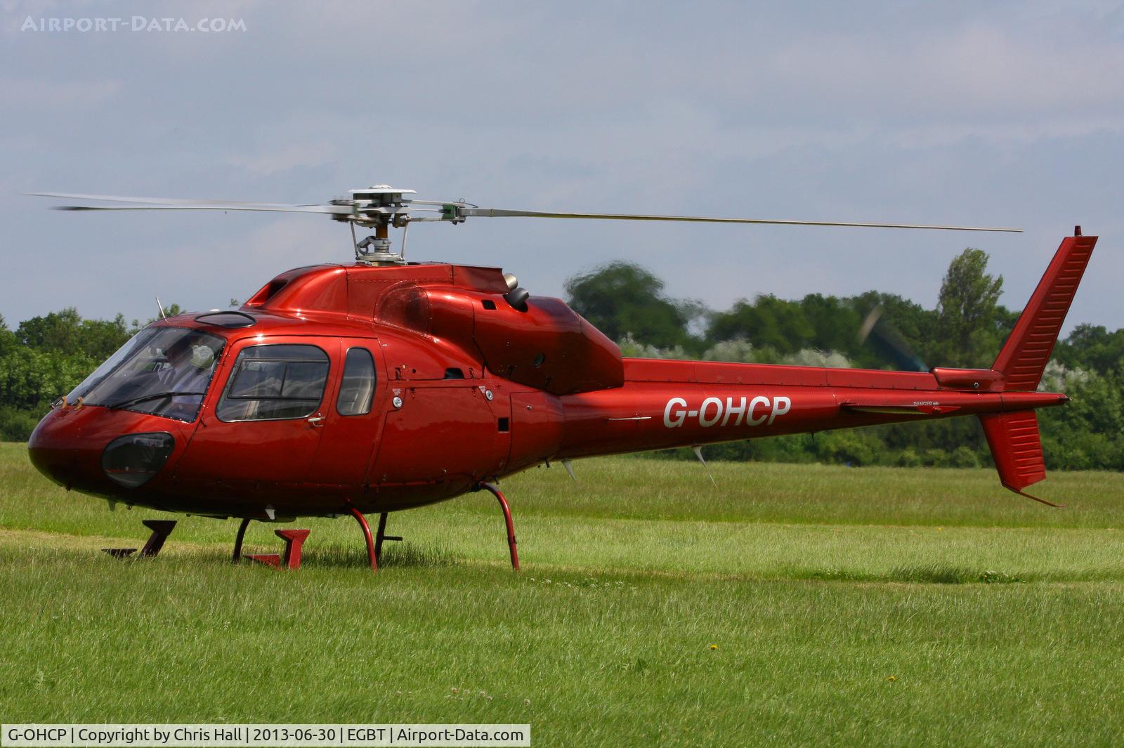 G-OHCP, 1982 Aérospatiale AS-355F-1 Ecureuil 2 C/N 5249, being used for ferrying race fans to the British F1 Grand Prix at Silverstone