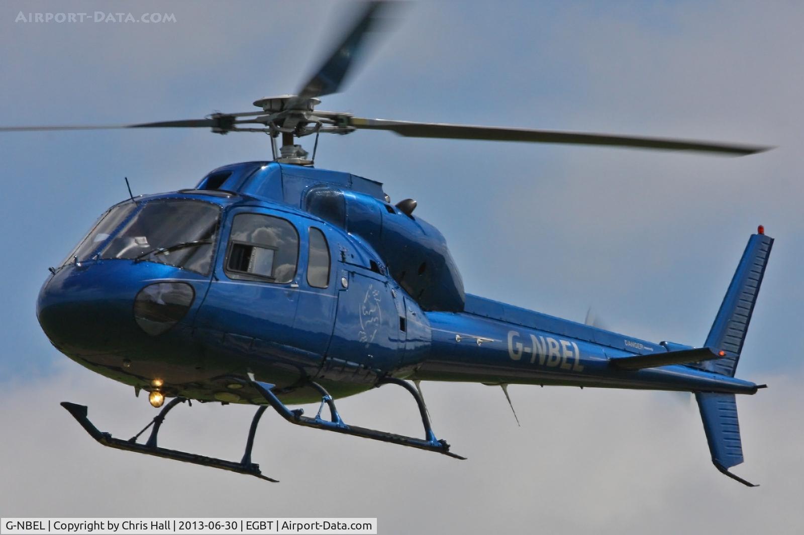 G-NBEL, 1983 Aerospatiale AS-355F-1 Ecureuil 2 C/N 5261, being used for ferrying race fans to the British F1 Grand Prix at Silverstone