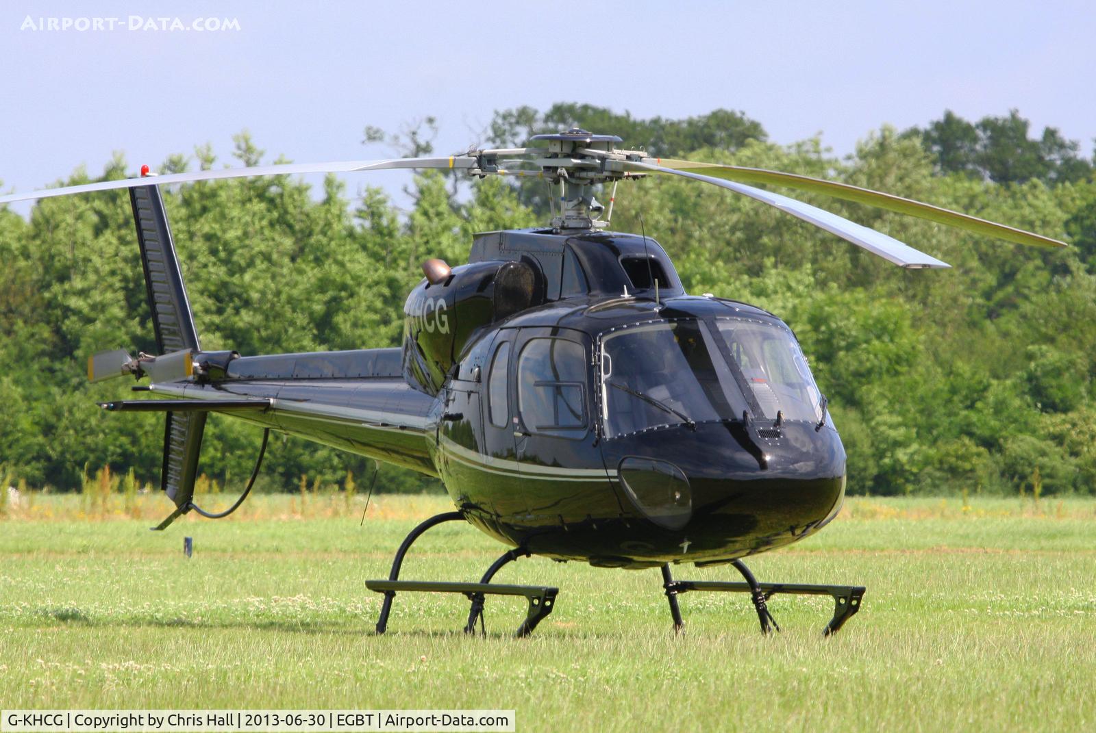 G-KHCG, 1982 Aerospatiale AS-355F-2 Ecureuil 2 C/N 5193, being used for ferrying race fans to the British F1 Grand Prix at Silverstone