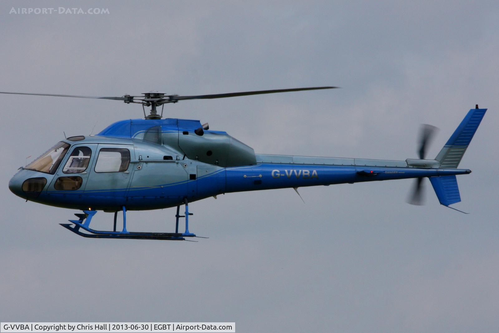 G-VVBA, 1991 Aerospatiale AS-355F-2 Ecureuil 2 C/N 5463, being used for ferrying race fans to the British F1 Grand Prix at Silverstone