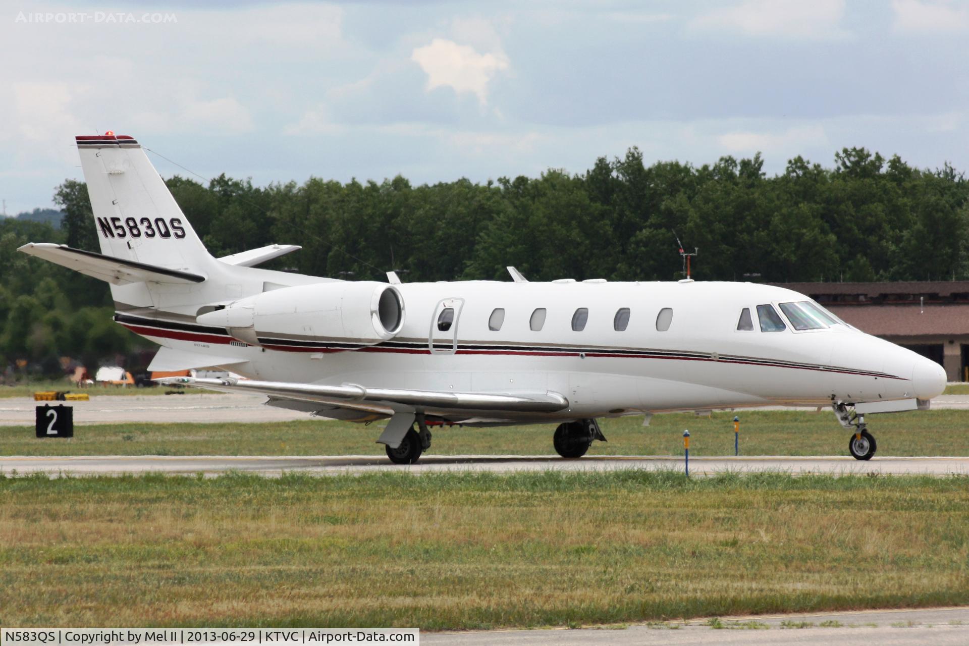 N583QS, 2008 Cessna 560XL C/N 560-5812, EJA583 - KTVC-KPTK - Taxi For Departure RWY 10