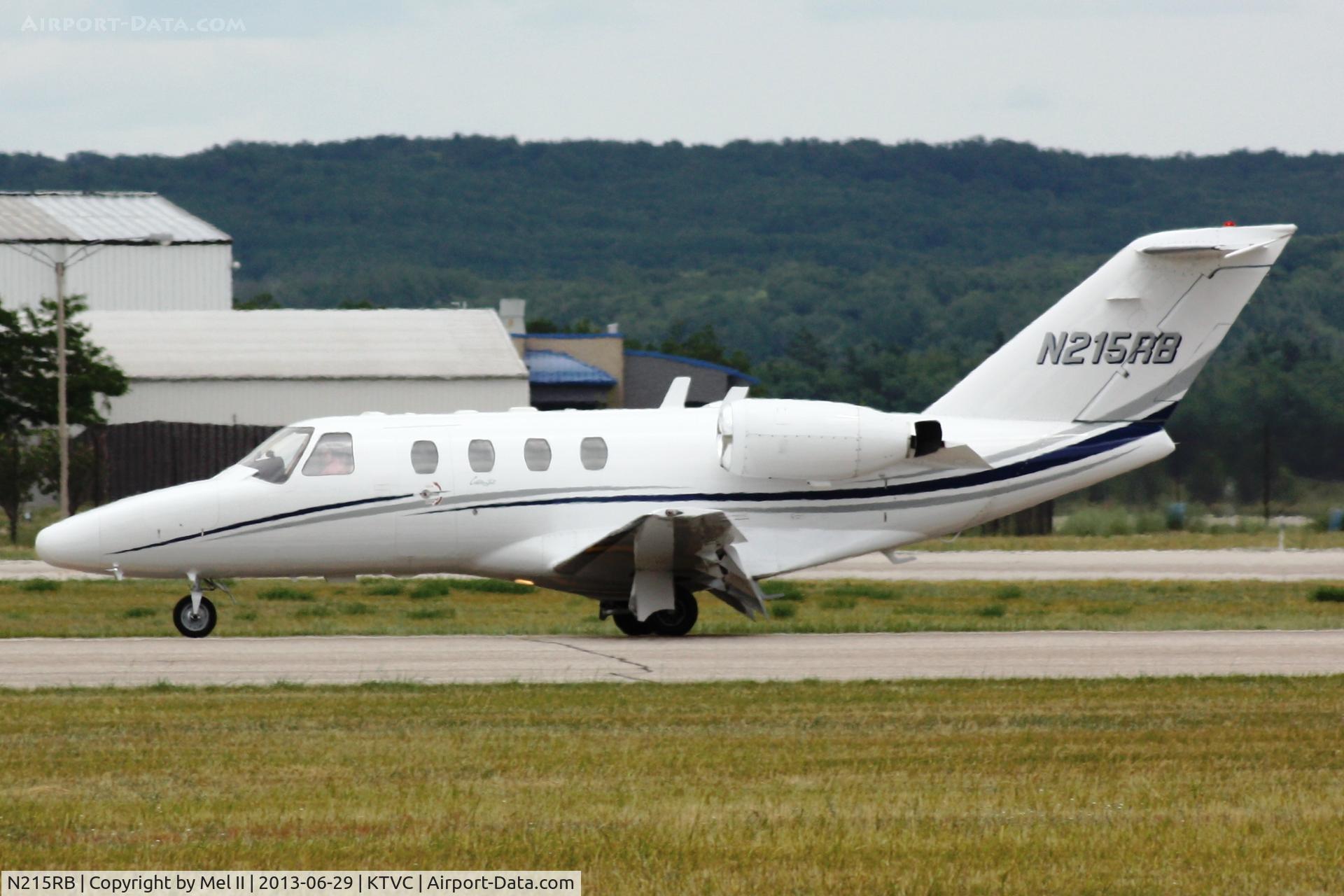 N215RB, 1997 Cessna 525 CitationJet C/N 525-0031, KSUE-KTVC - Landing RWY 36