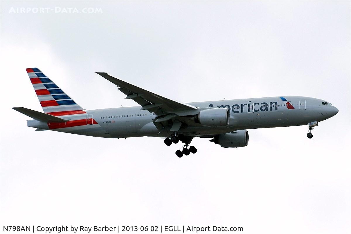 N798AN, 2001 Boeing 777-223 C/N 30797, Boeing 777-223ER [30797] (American Airlines) Home~G 02/06/2013. On approach 27L.