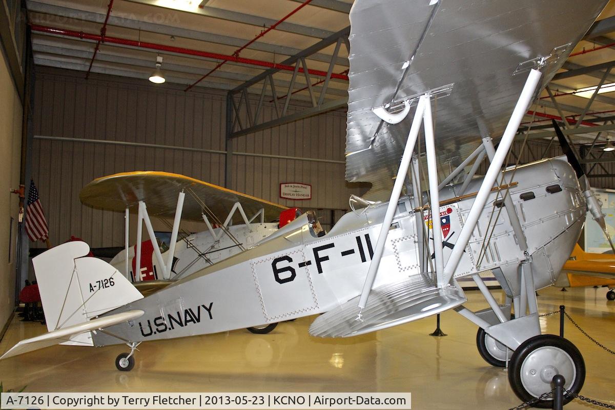 A-7126, Boeing FB-5 C/N 832, Exhibited at Planes of Fame Museum , Chino , California - real identity A-7104