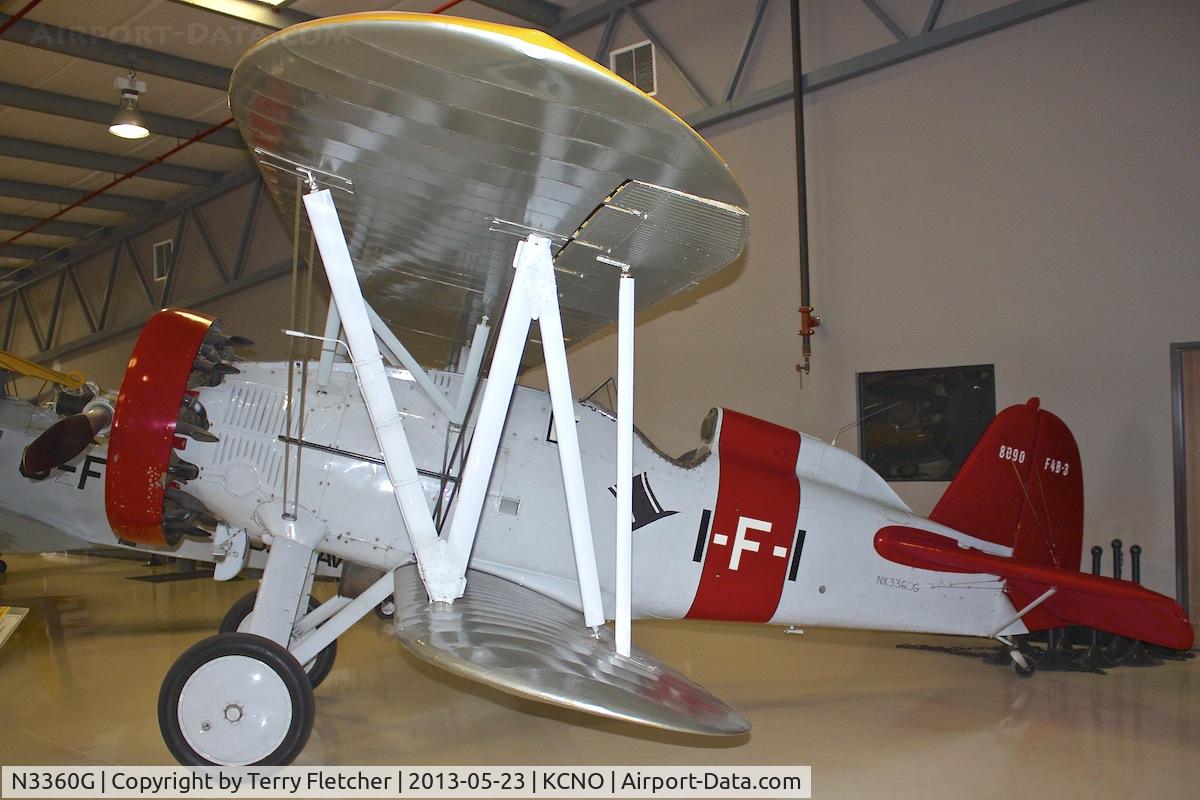 N3360G, 1932 Boeing P-12E C/N 32-17, Exhibited at Planes of Fame Museum , Chino , California