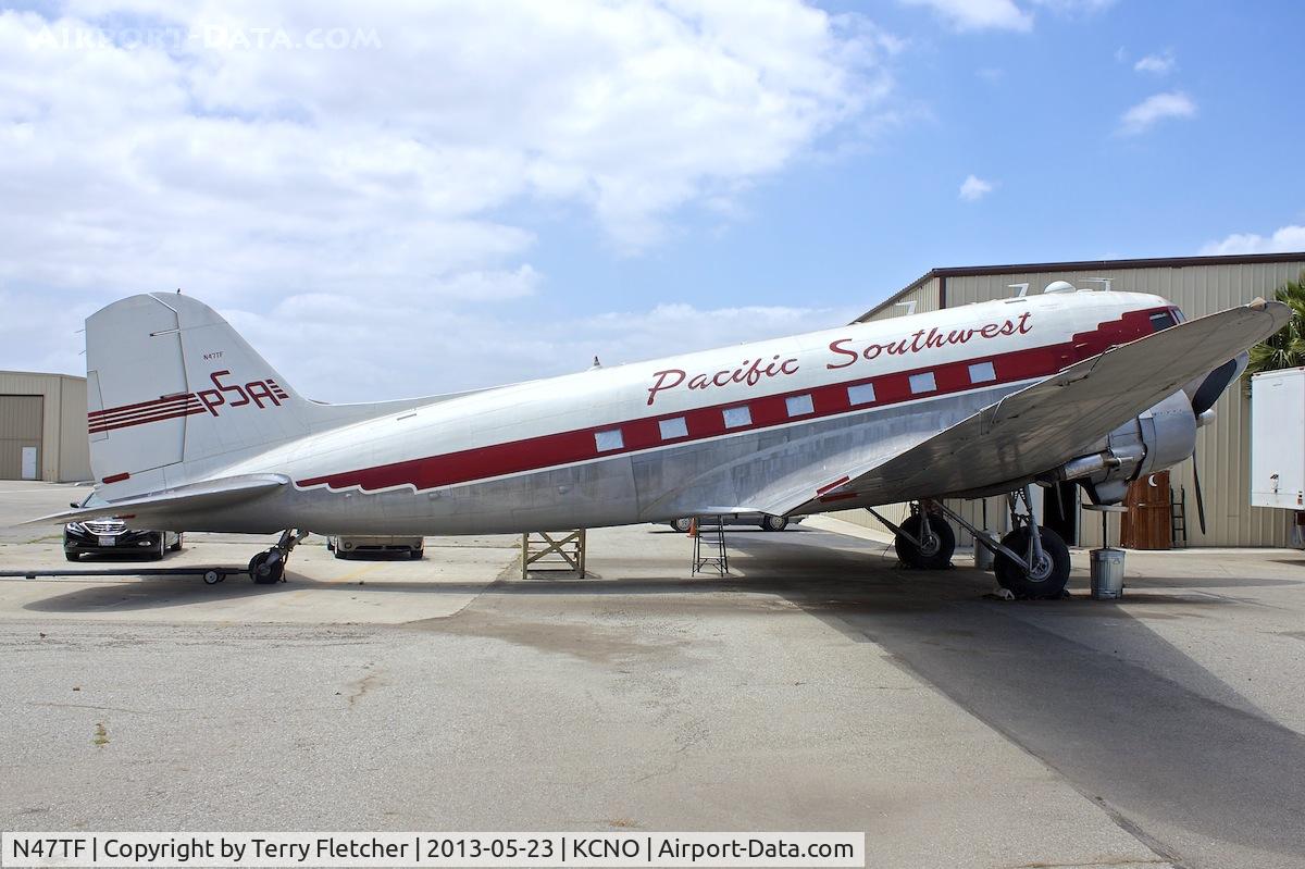 N47TF, 1943 Douglas DC3C (C-47A-5-DK) C/N 12317, Exhibited at Planes of Fame Museum , Chino , California