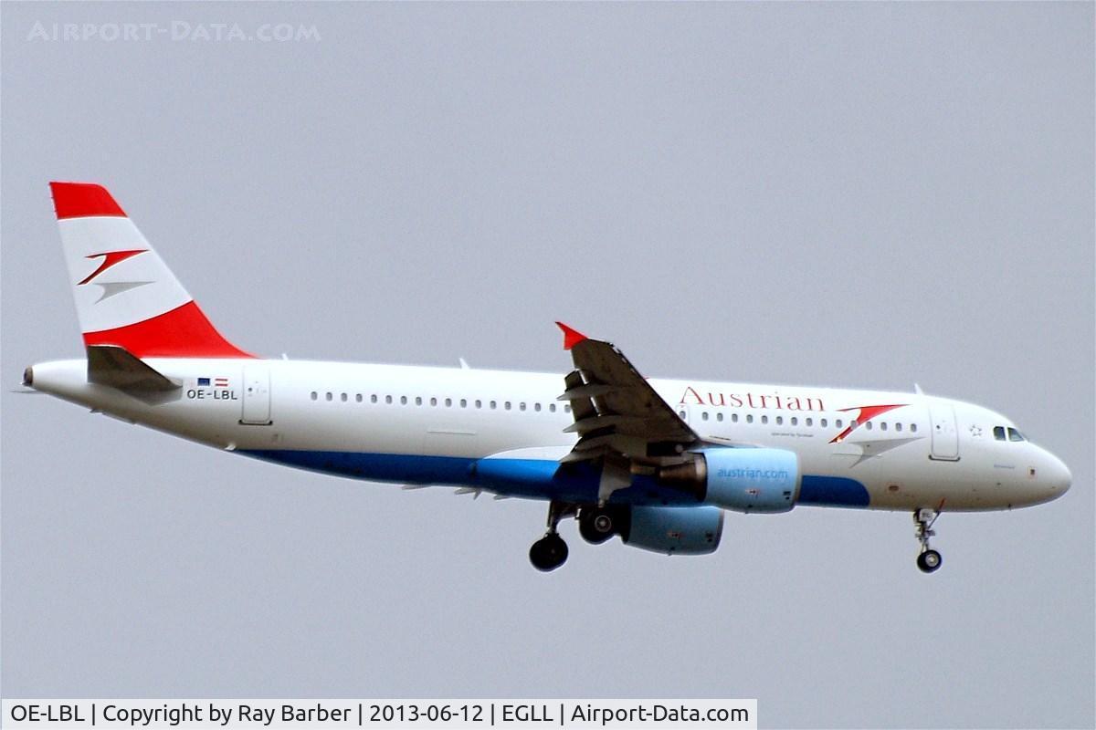 OE-LBL, 2003 Airbus A320-214 C/N 2009, Airbus A320-214 [2009] (Austrian Airlines) Home~G 12/06/2013
