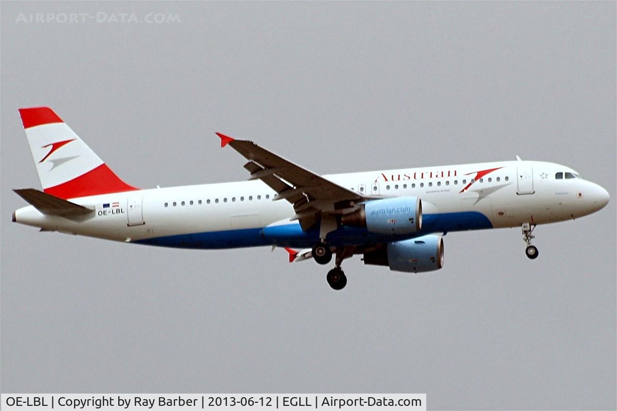 OE-LBL, 2003 Airbus A320-214 C/N 2009, Airbus A320-214 [2009] (Austrian Airlines) Home~G 12/06/2013