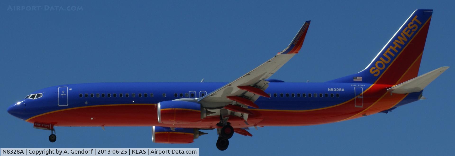 N8328A, 2012 Boeing 737-8H4 C/N 38818, Southwest Airlines, seen here at Las Vegas Int´l(KLAS)