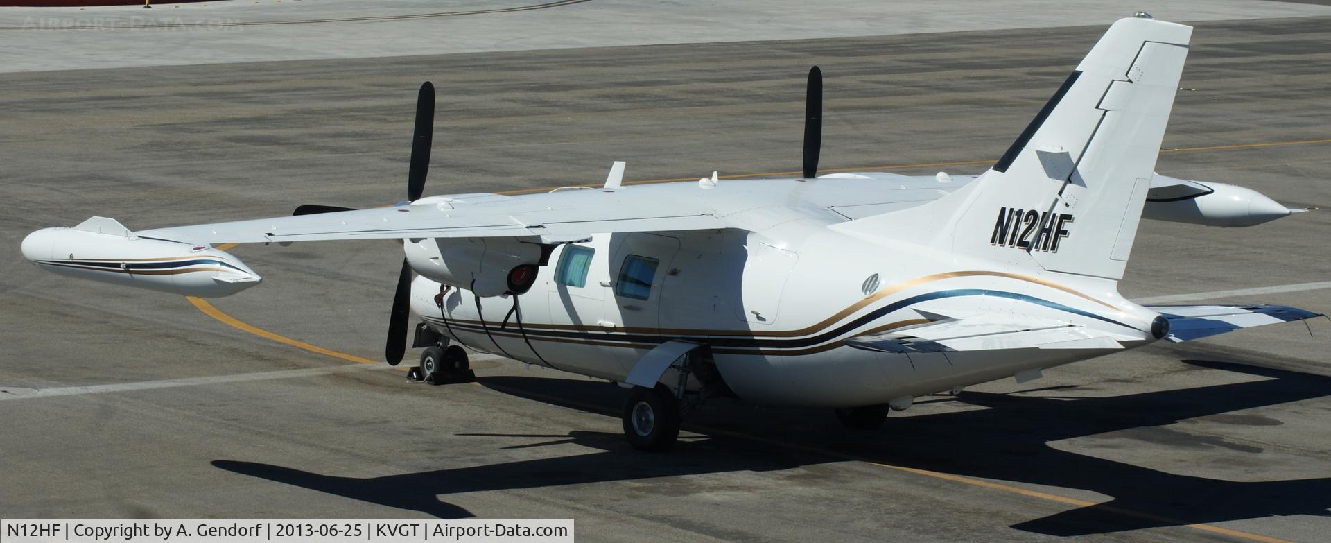 N12HF, 1980 Mitsubishi MU-2B-40 Solitaire C/N 435SA, Private (untitled), seen here at North Las Vegas(KVGT)