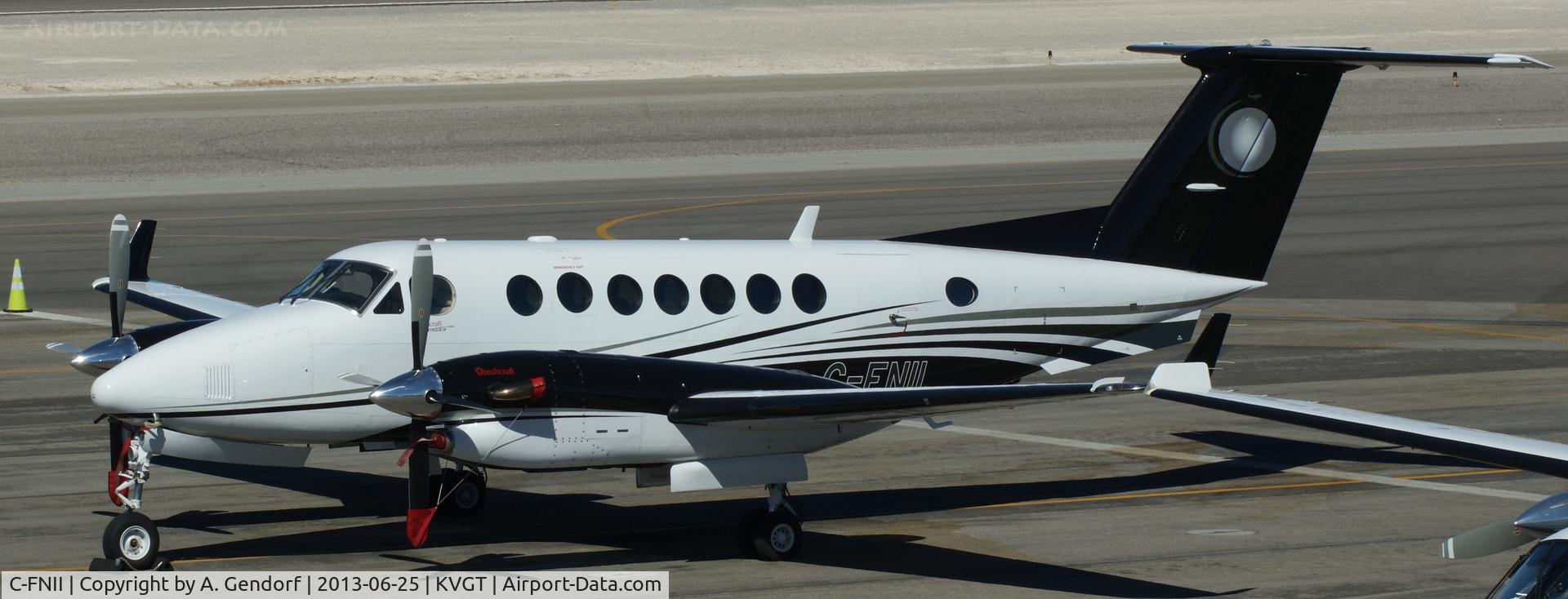 C-FNII, 2007 Bombardier Challenger 850 (CL-600-2B19) C/N 8072, Private (untitled), is parked at North Las Vegas(KVGT)