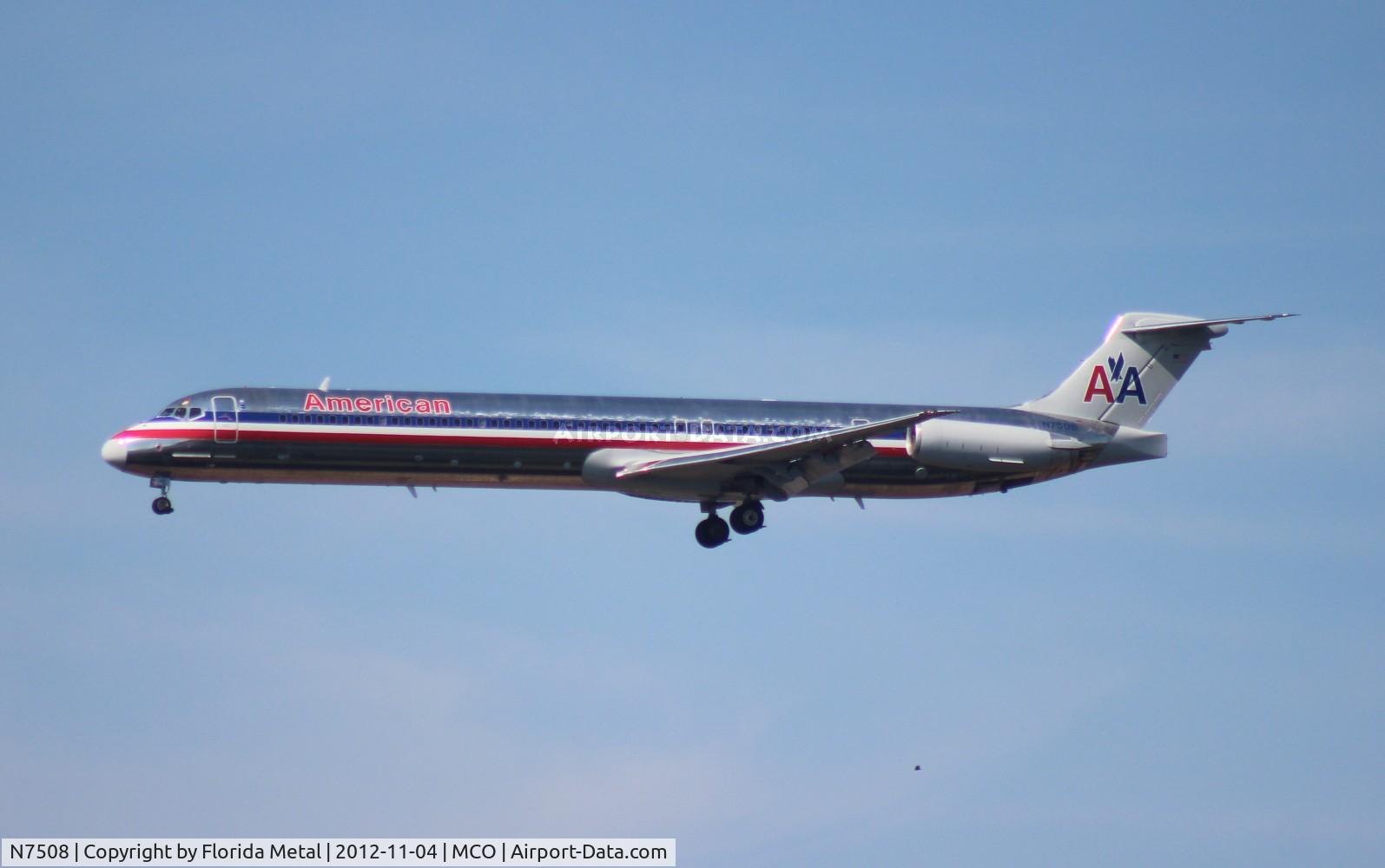 N7508, 1989 McDonnell Douglas MD-82 (DC-9-82) C/N 49802, American MD-82