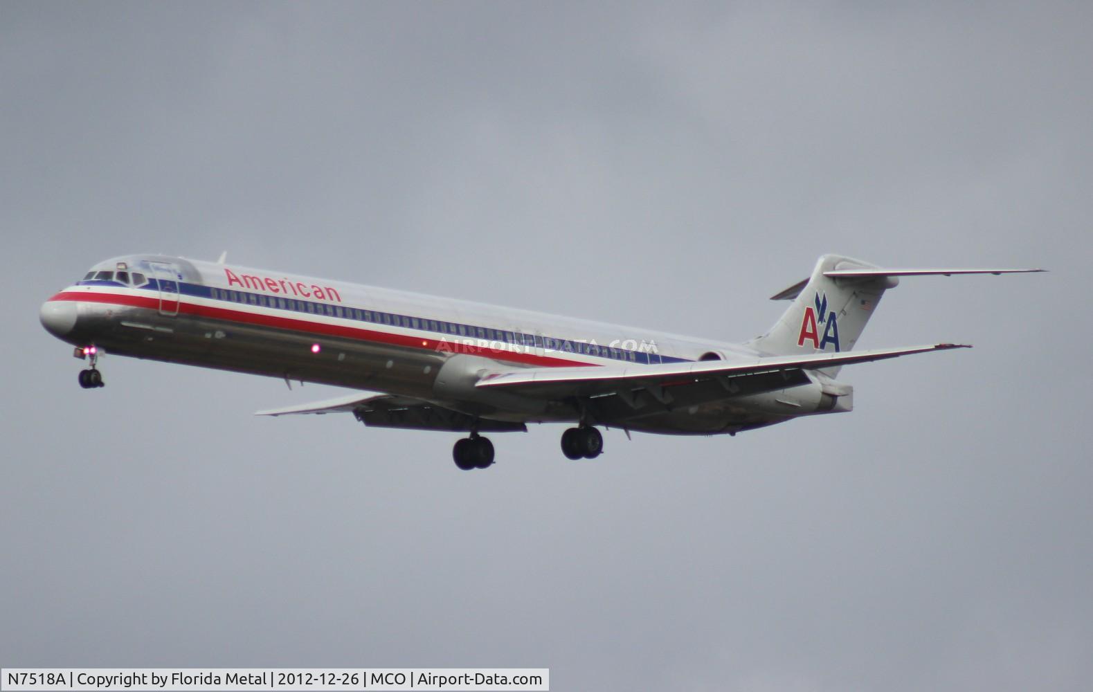 N7518A, 1990 McDonnell Douglas MD-82 (DC-9-82) C/N 49895, American MD-82