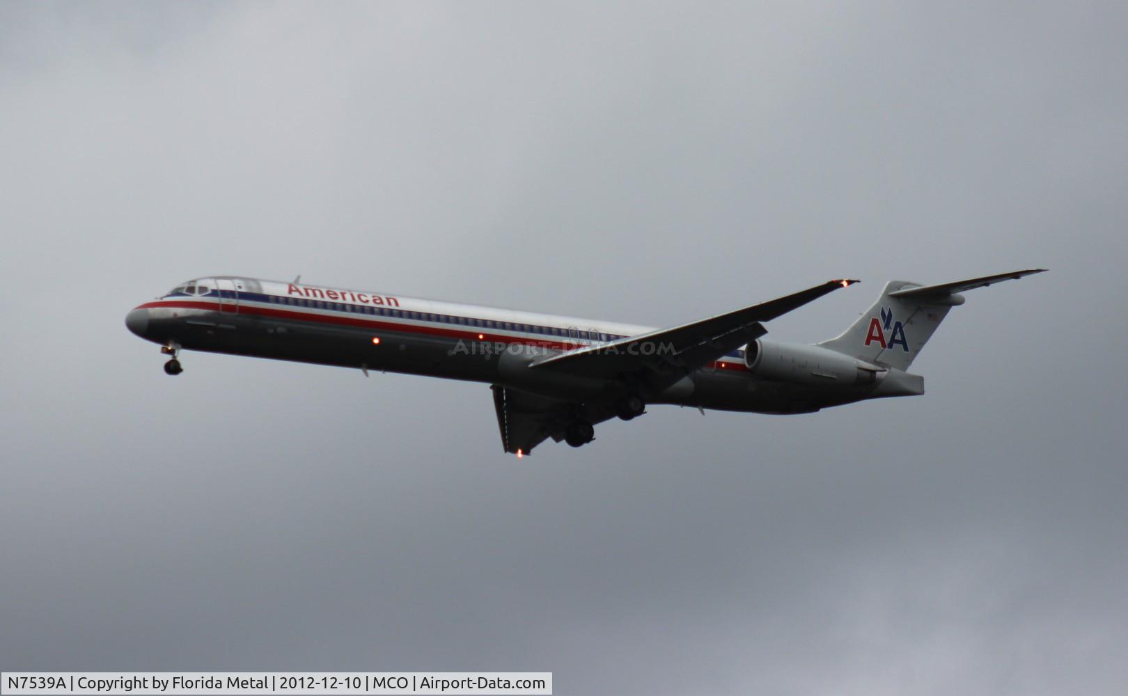 N7539A, 1990 McDonnell Douglas MD-82 (DC-9-82) C/N 49993, American MD-82