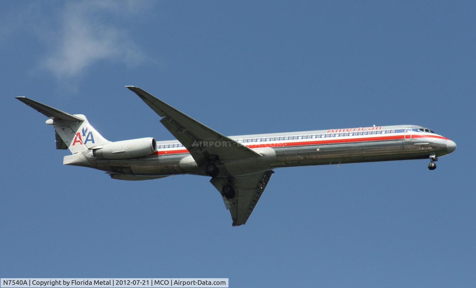 N7540A, 1990 McDonnell Douglas MD-82 (DC-9-82) C/N 49994, American MD-82