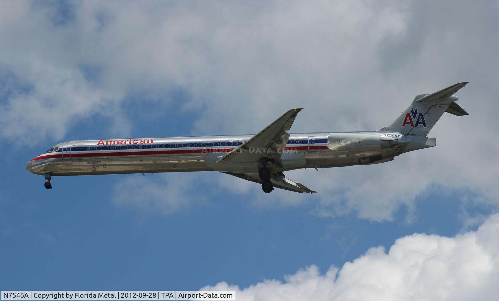 N7546A, 1990 McDonnell Douglas MD-82 (DC-9-82) C/N 53028, American MD-82