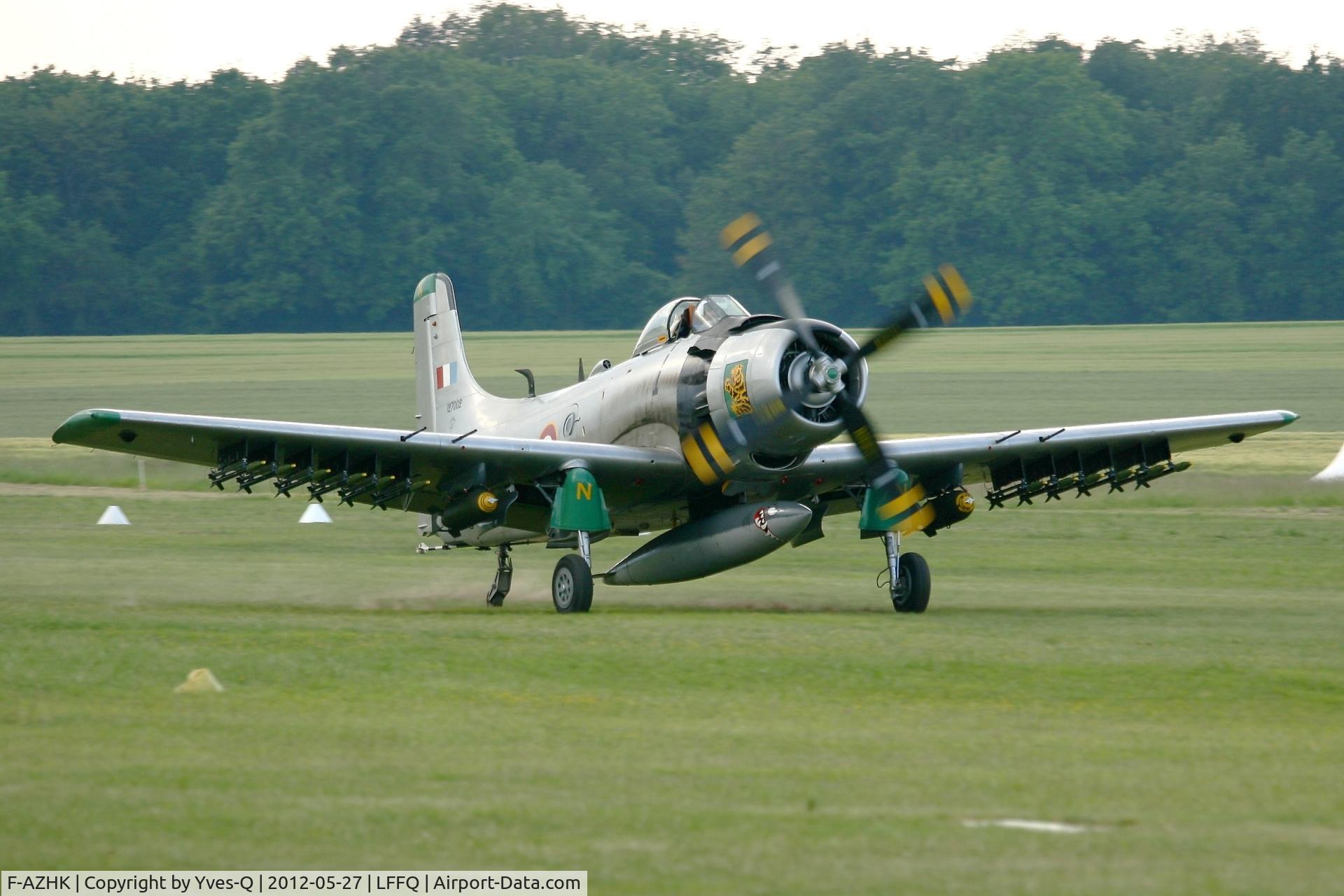 F-AZHK, Douglas AD-4N Skyraider C/N 7802, Douglas AD-4N Skyraider, La Ferté-Alais Airfield (LFFQ)