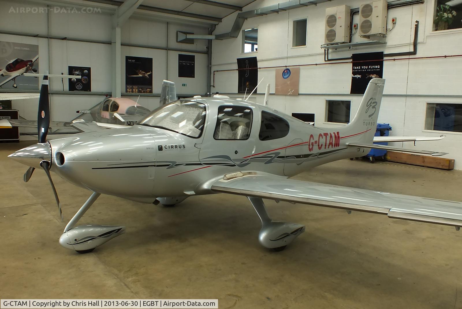 G-CTAM, 2007 Cirrus SR22 G3 GTS Turbo C/N 2740, Turweston resident