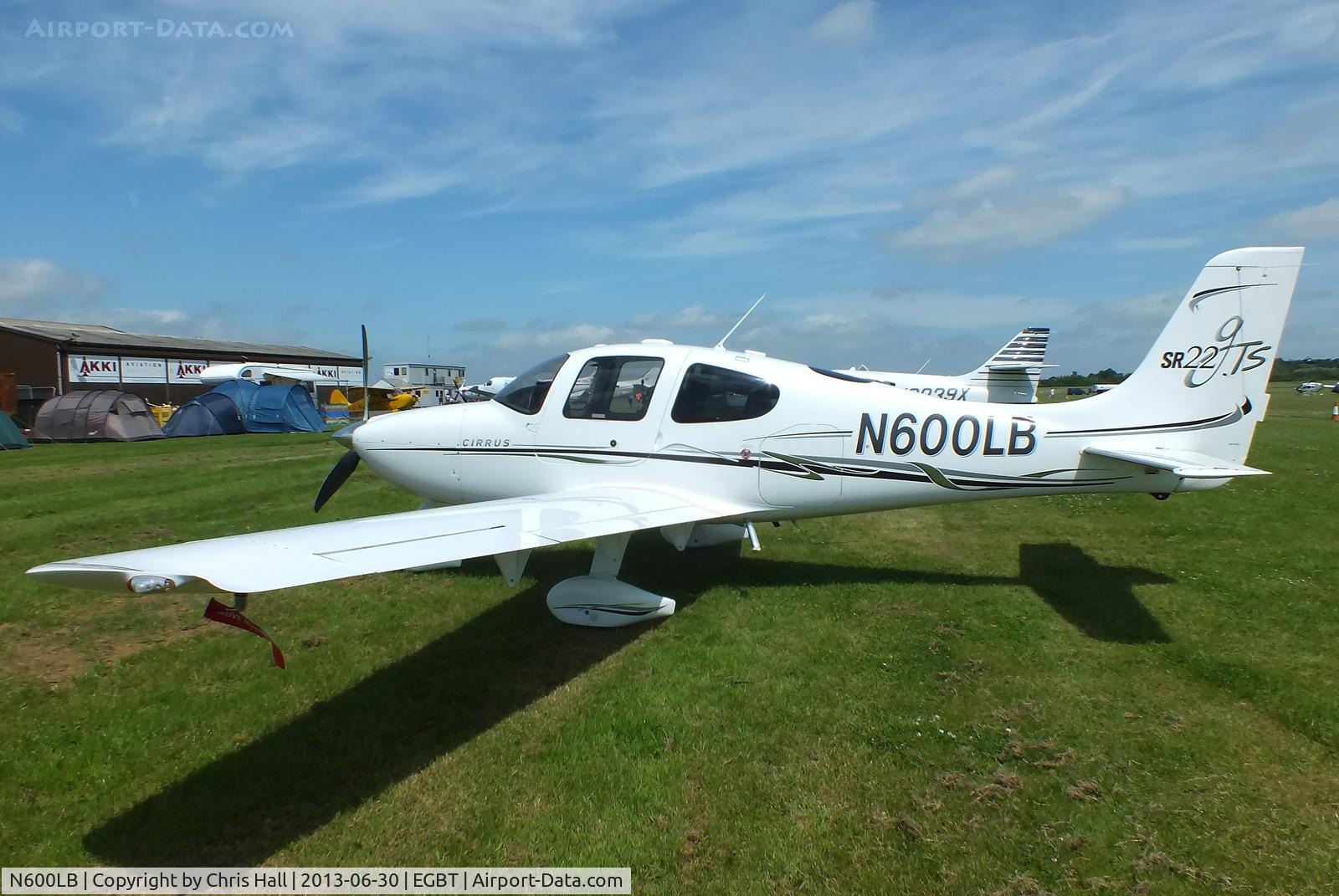 N600LB, 2005 Cirrus SR22 GTS C/N 1693, Visitor at Turweston for the British F1 Grand Prix at Silverstone