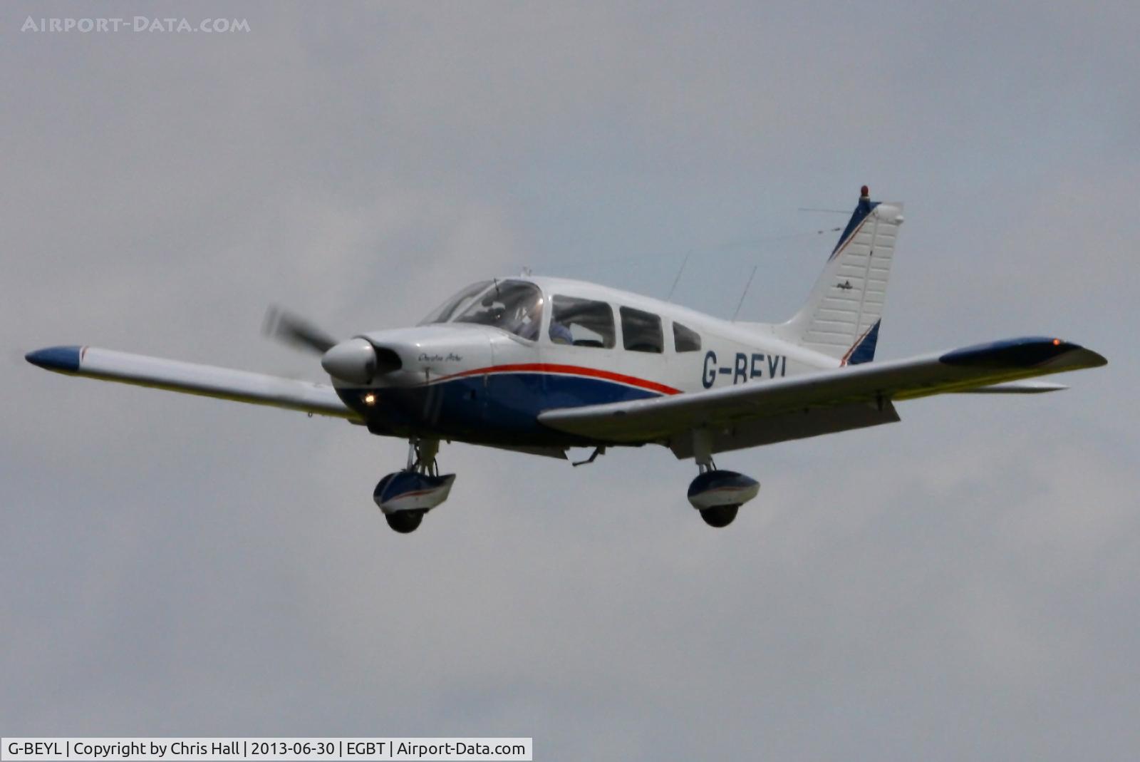 G-BEYL, 1974 Piper PA-28-180 Cherokee Archer C/N 28-7405098, Visitor at Turweston