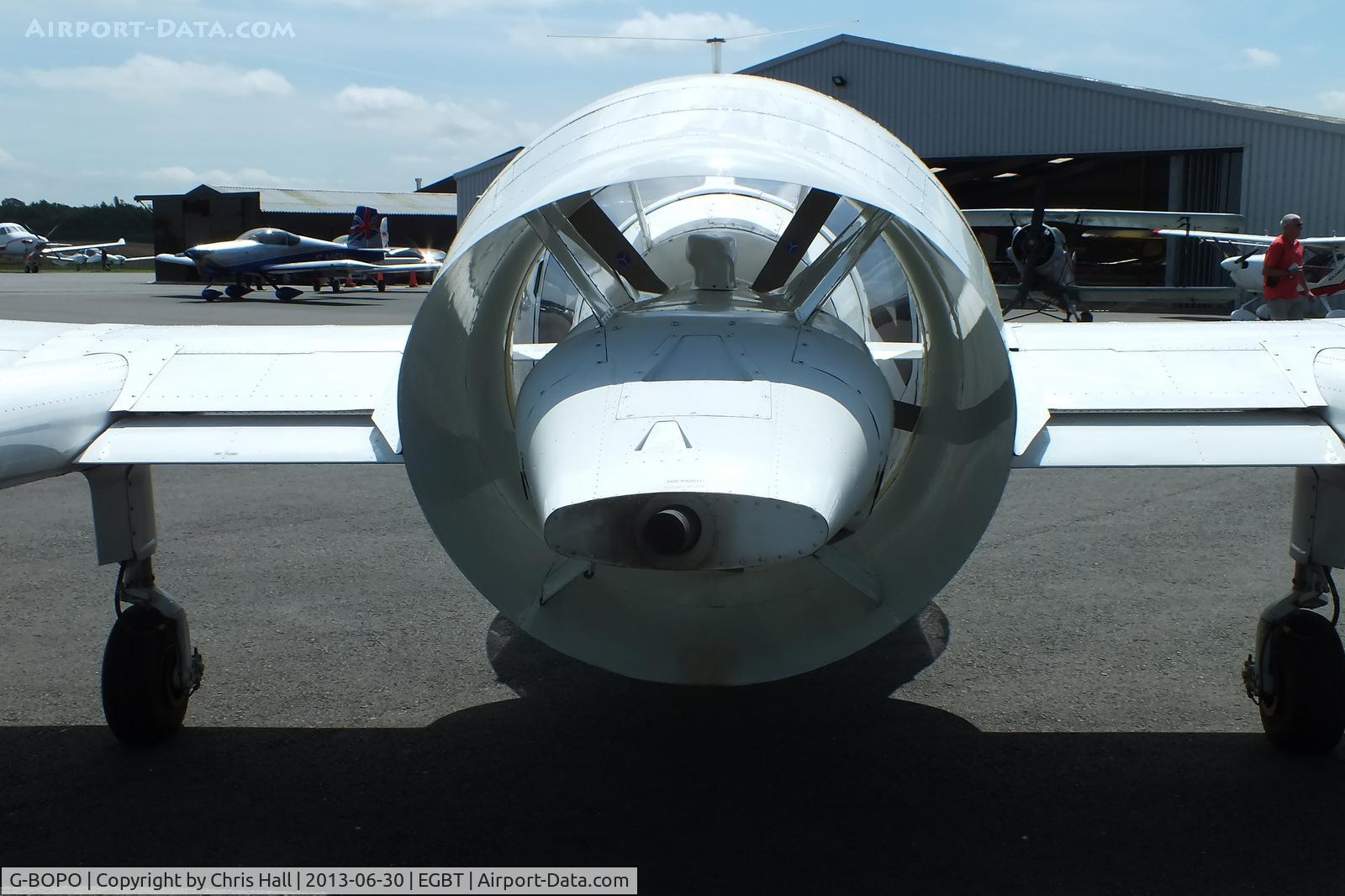 G-BOPO, 1993 Edgley EA7 Optica C/N EA7-021, view of the ducted fan