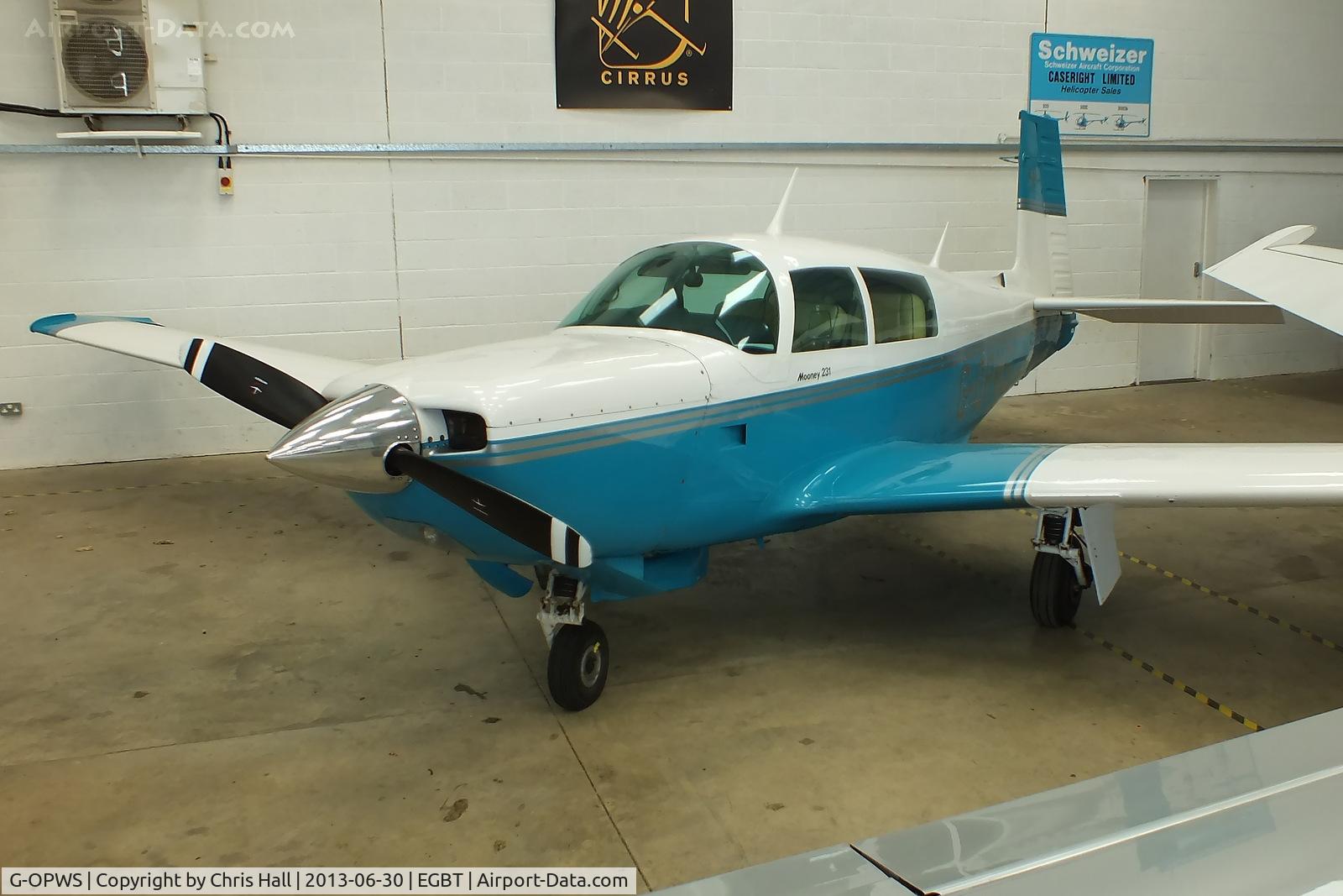 G-OPWS, 1982 Mooney M20K C/N 25-0663, Turweston resident