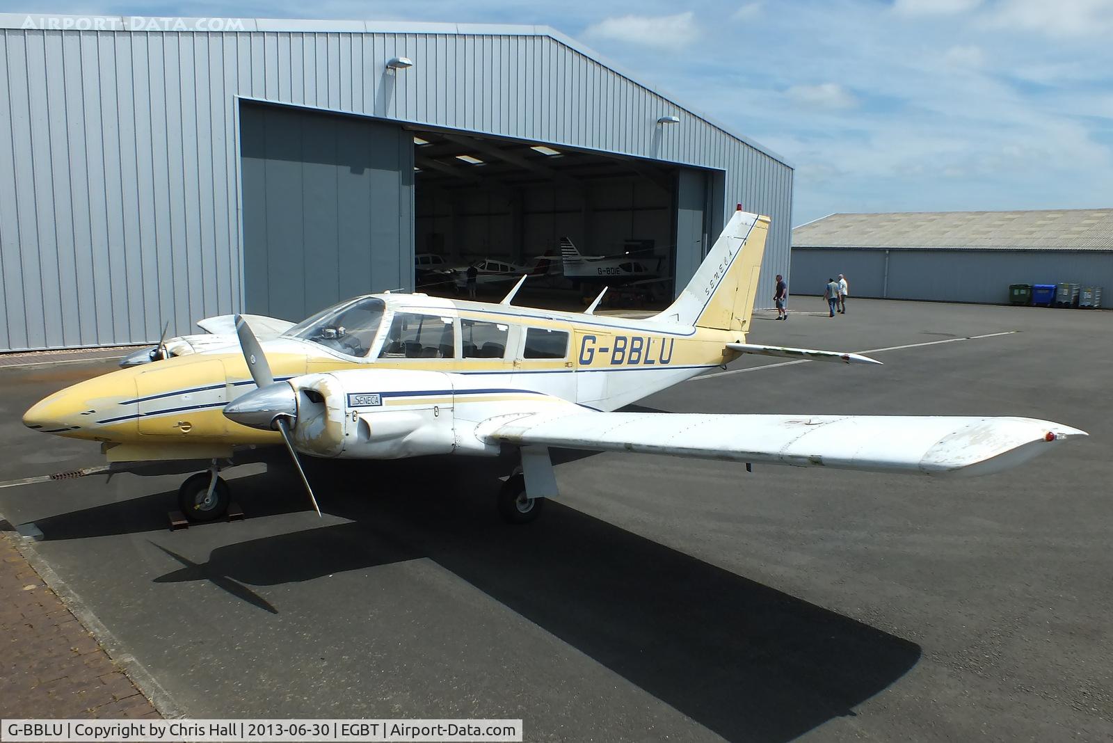G-BBLU, 1973 Piper PA-34-200 Seneca C/N 34-7350271, Turweston resident