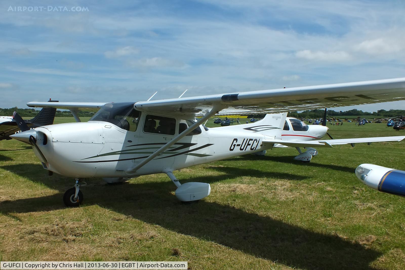 G-UFCI, 2007 Cessna 172S C/N 172S-10508, Visitor at Turweston for the British F1 Grand Prix at Silverstone