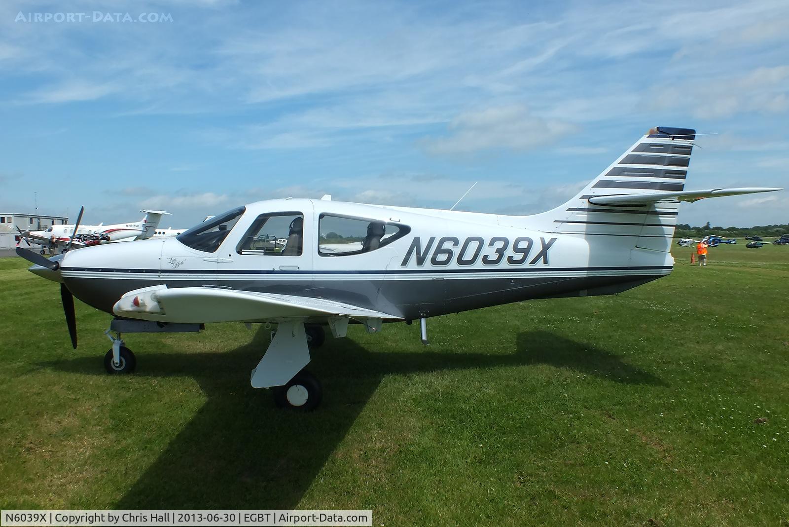 N6039X, 1995 Rockwell Commander 114-B C/N 14639, Visitor at Turweston for the British F1 Grand Prix at Silverstone