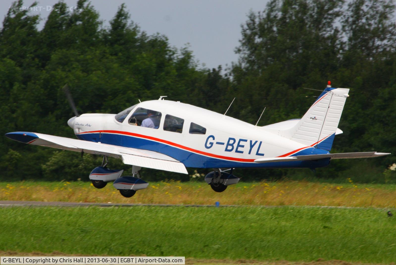 G-BEYL, 1974 Piper PA-28-180 Cherokee Archer C/N 28-7405098, Visitor at Turweston