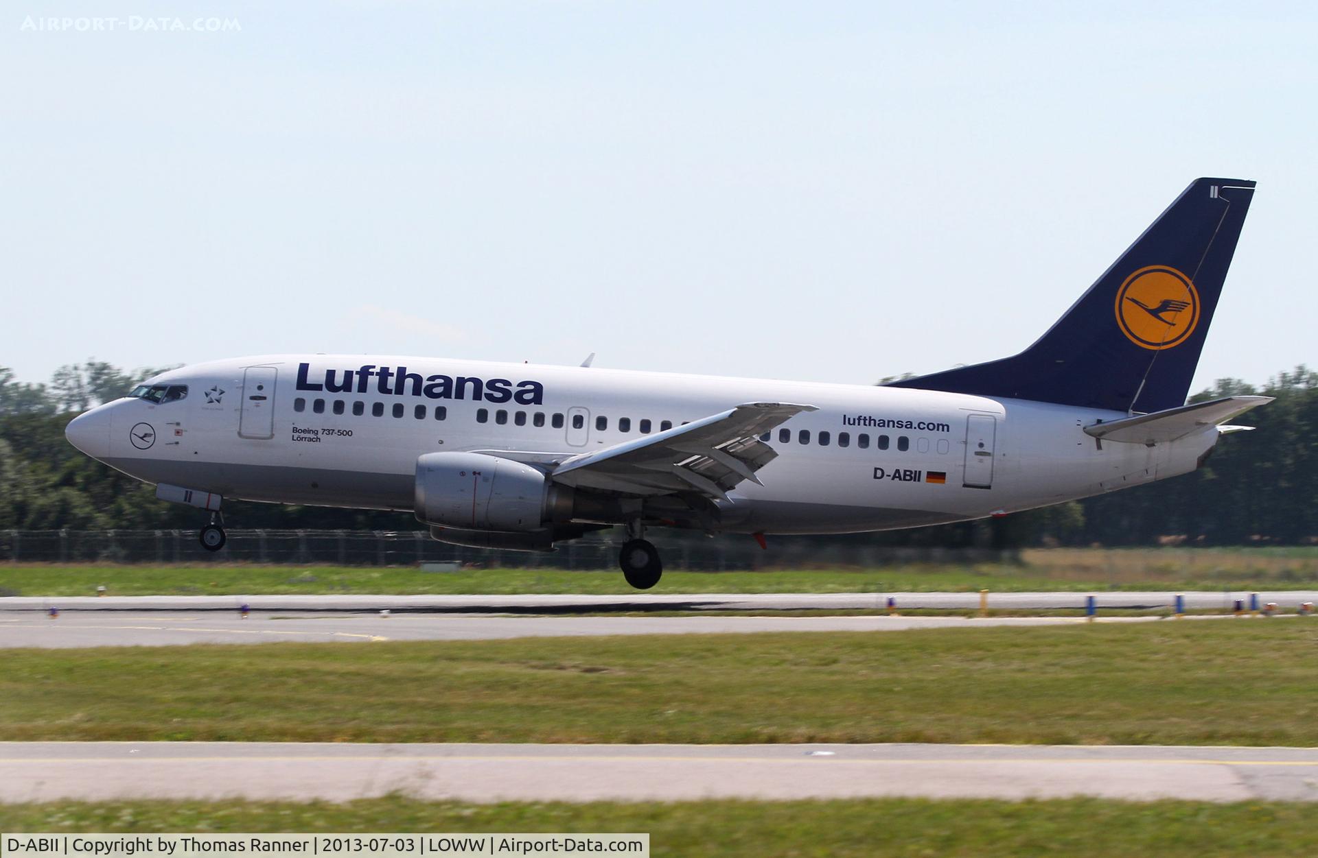 D-ABII, 1991 Boeing 737-530 C/N 24822, Lufthansa Boeing 737