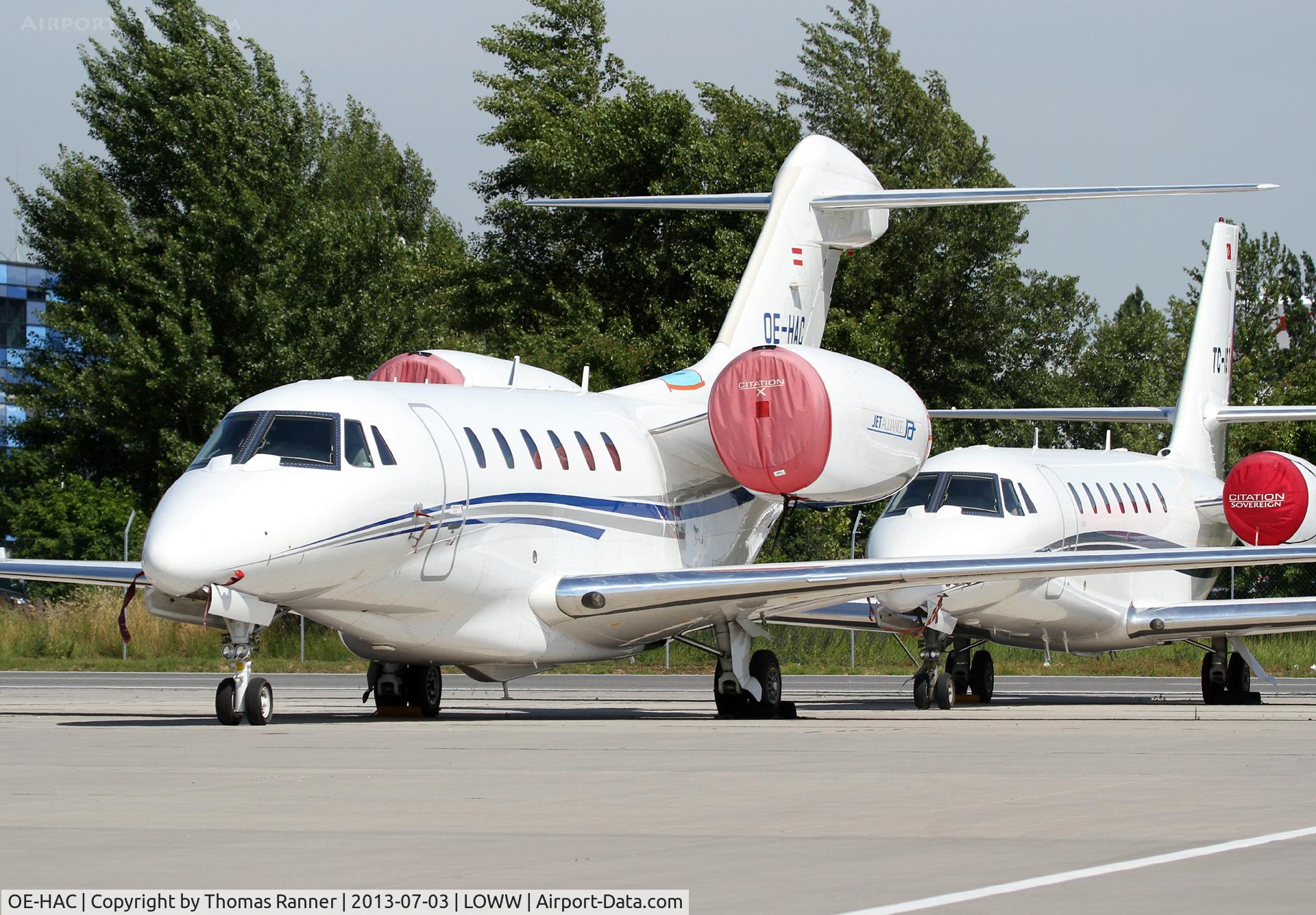 OE-HAC, 2004 Cessna 750 Citation X Citation X C/N 750-0232, Jet Alliance Cessna 750