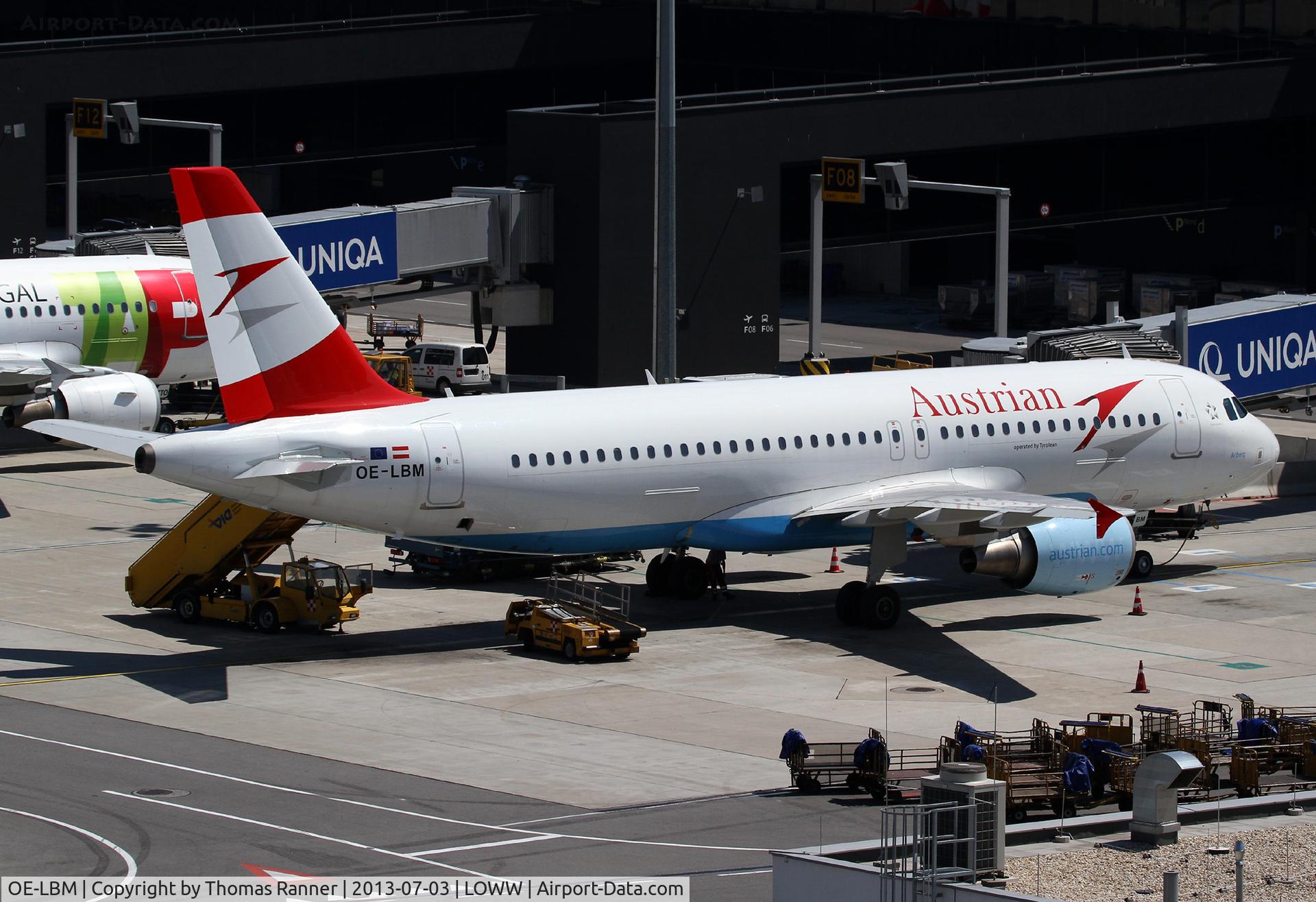 OE-LBM, 2001 Airbus A320-214 C/N 1504, Austrian Airbus A320