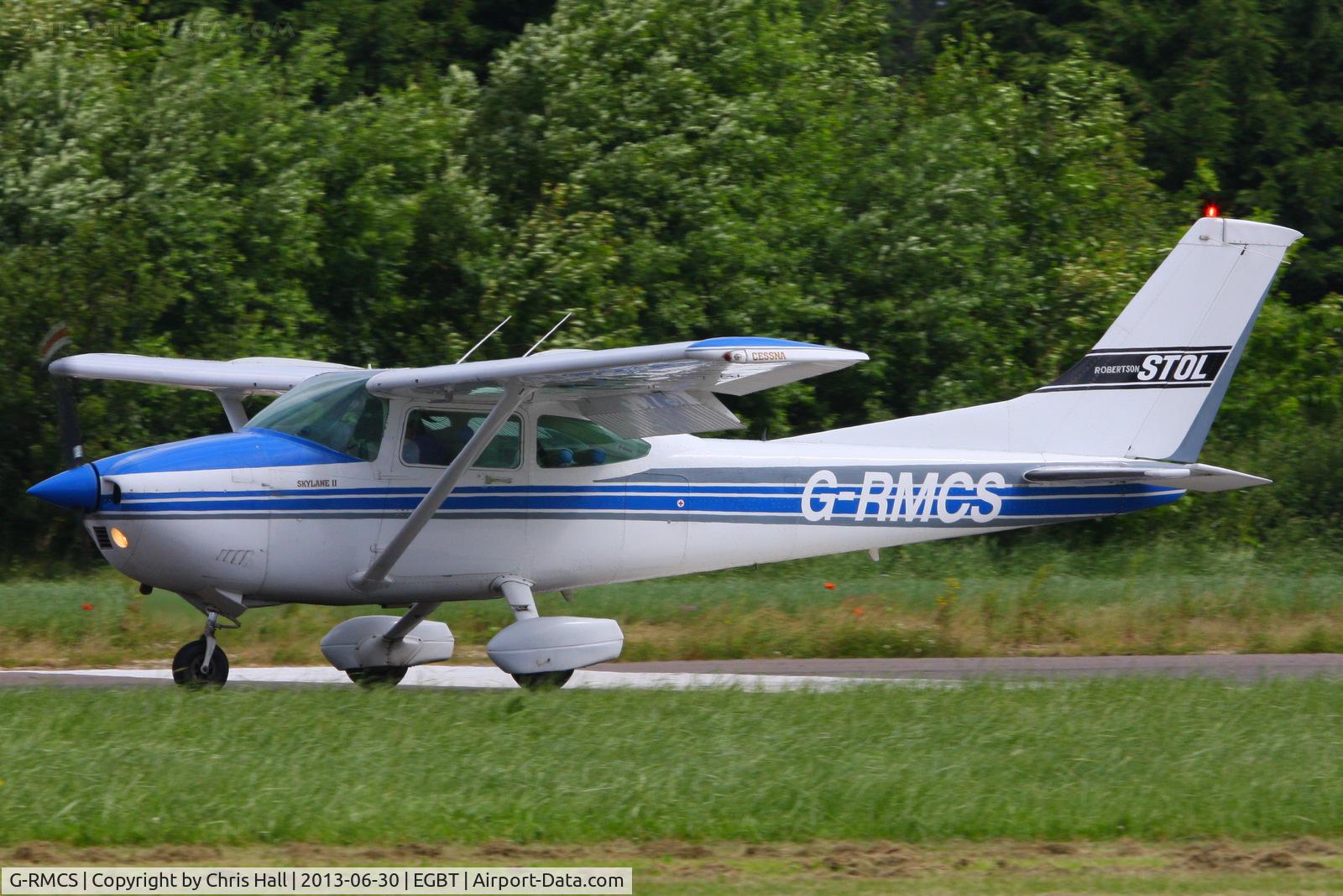 G-RMCS, 1982 Cessna 182R Skylane C/N 18268278, Visitor at Turweston for the British F1 Grand Prix at Silverstone