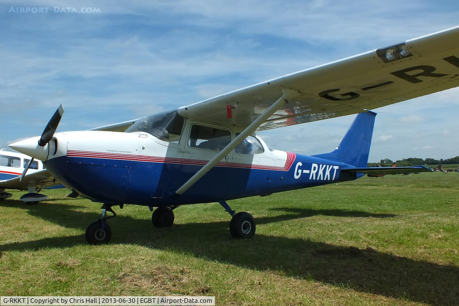 G-RKKT, 1970 Reims FR172G Reims Rocket C/N 0225, Visitor at Turweston for the British F1 Grand Prix at Silverstone