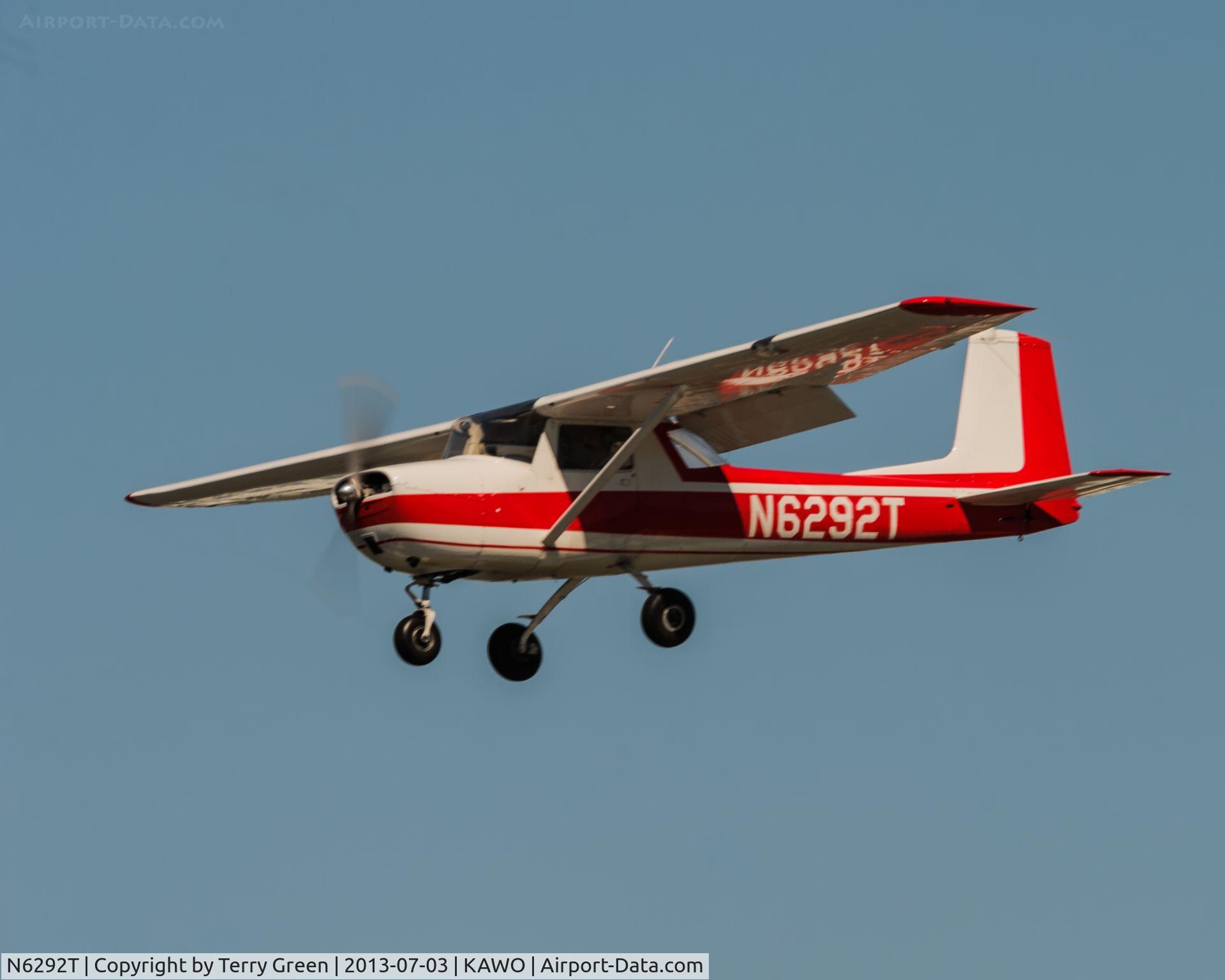 N6292T, 1964 Cessna 150E C/N 15060992, Landing 34 @ KAWO