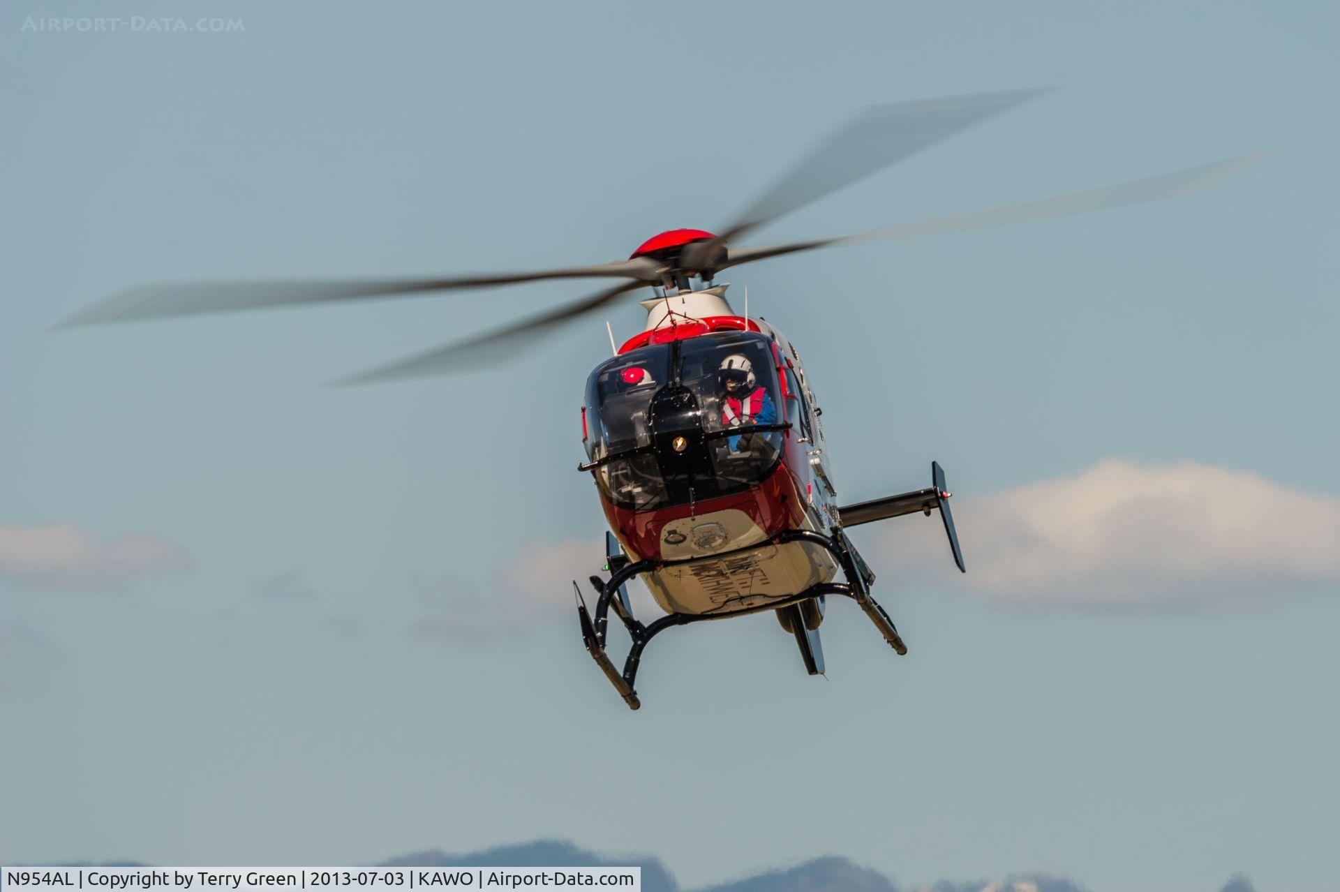 N954AL, 2008 Eurocopter EC-135T-2+ C/N 0694, Landing @ KAWO