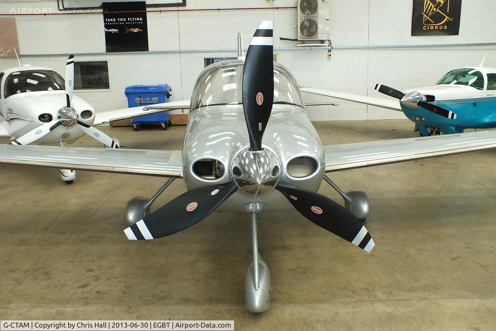 G-CTAM, 2007 Cirrus SR22 G3 GTS Turbo C/N 2740, Turweston resident
