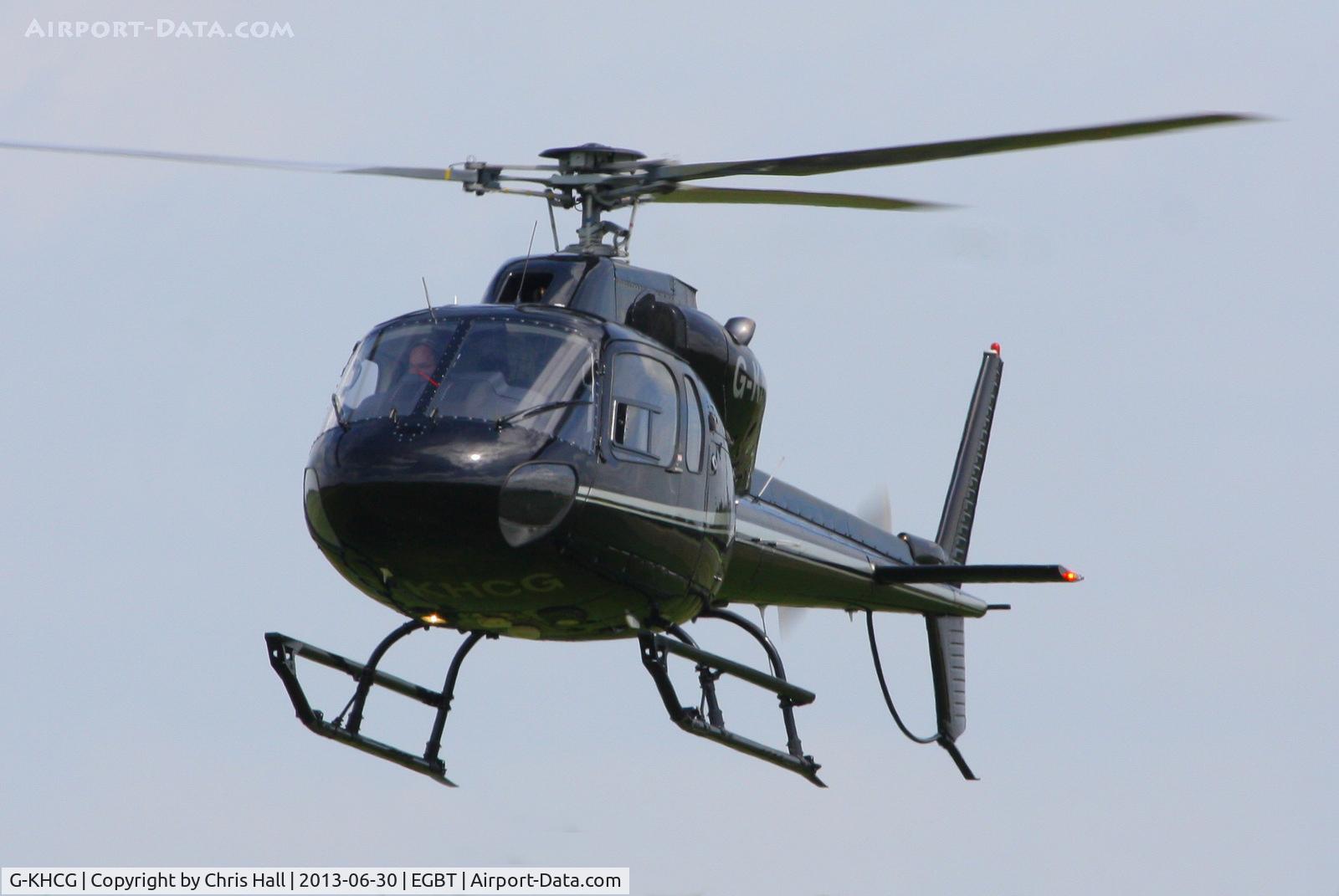 G-KHCG, 1982 Aerospatiale AS-355F-2 Ecureuil 2 C/N 5193, being used for ferrying race fans to the British F1 Grand Prix at Silverstone